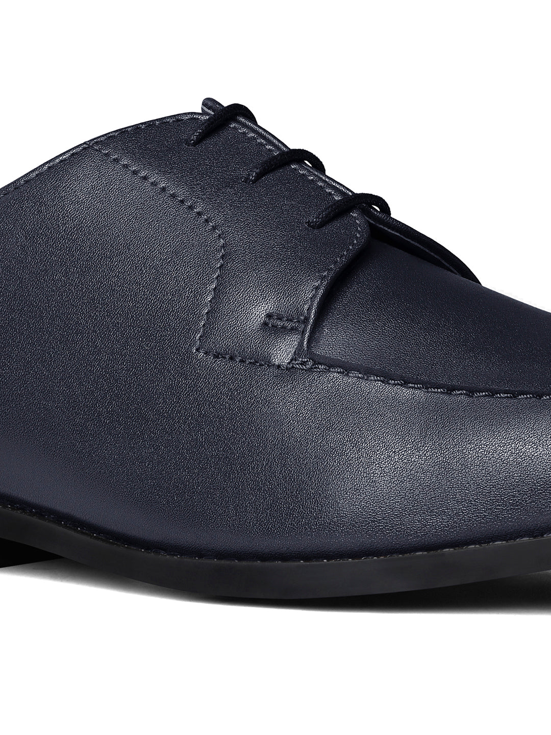 Federal Blue Handcrafted Derby Laceups Shoes