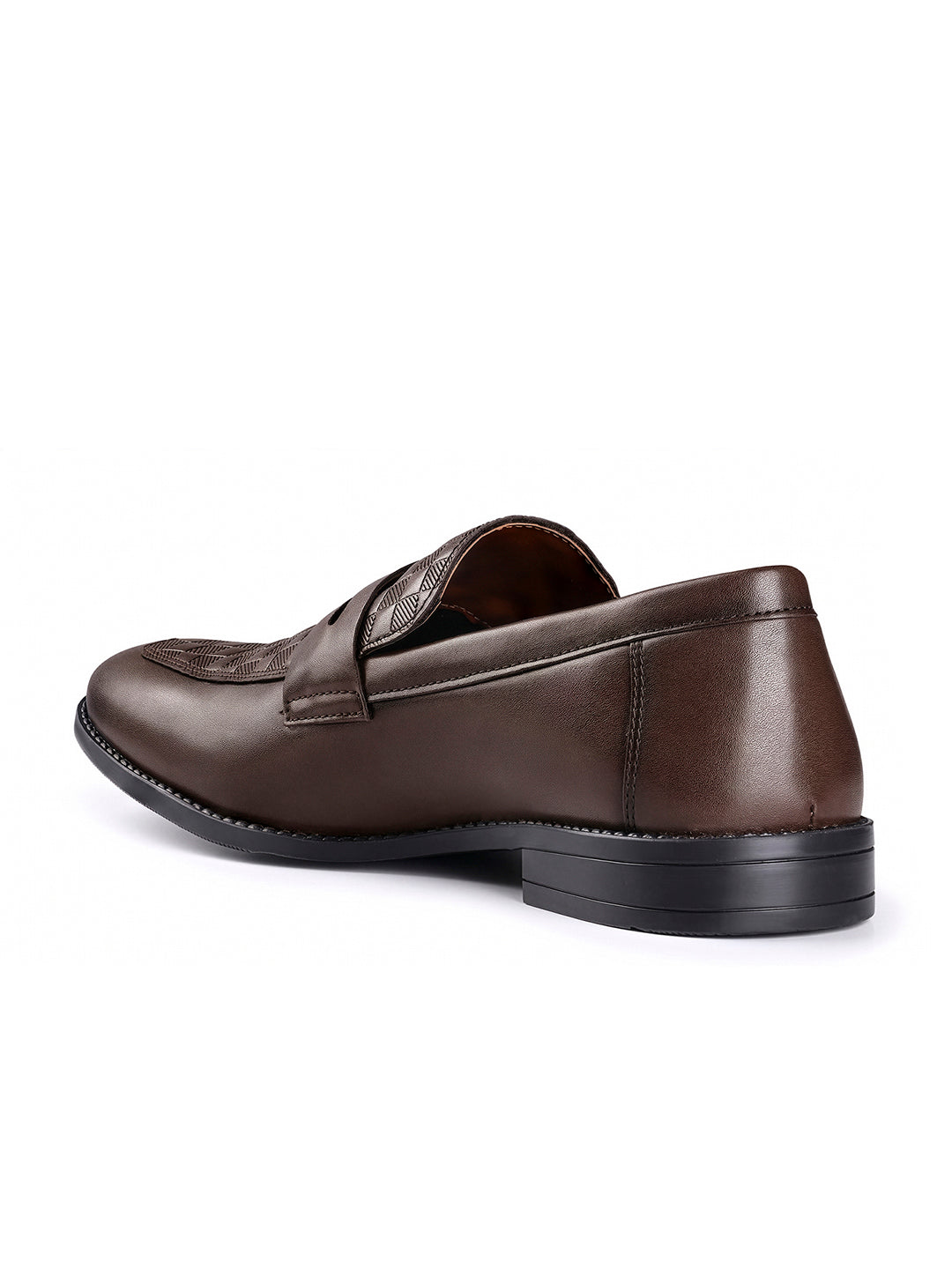 Brunette Brown Handcrafted Moccasin Slipon