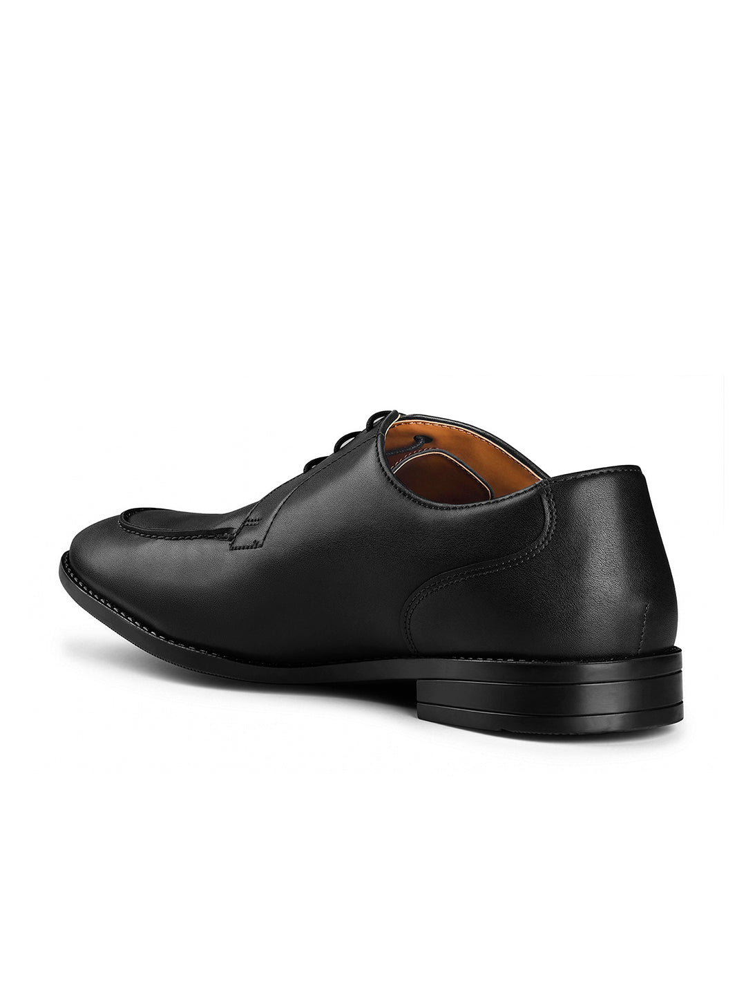 Jet Black Handcrafted Derby Laceups Shoes