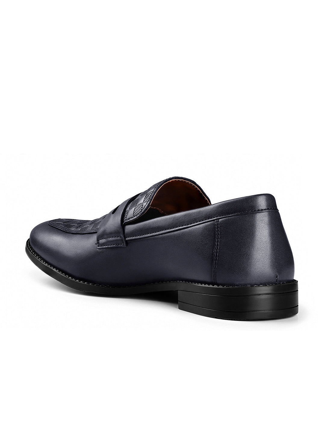 Federal Blue Handcrafted Moccasins Slipon
