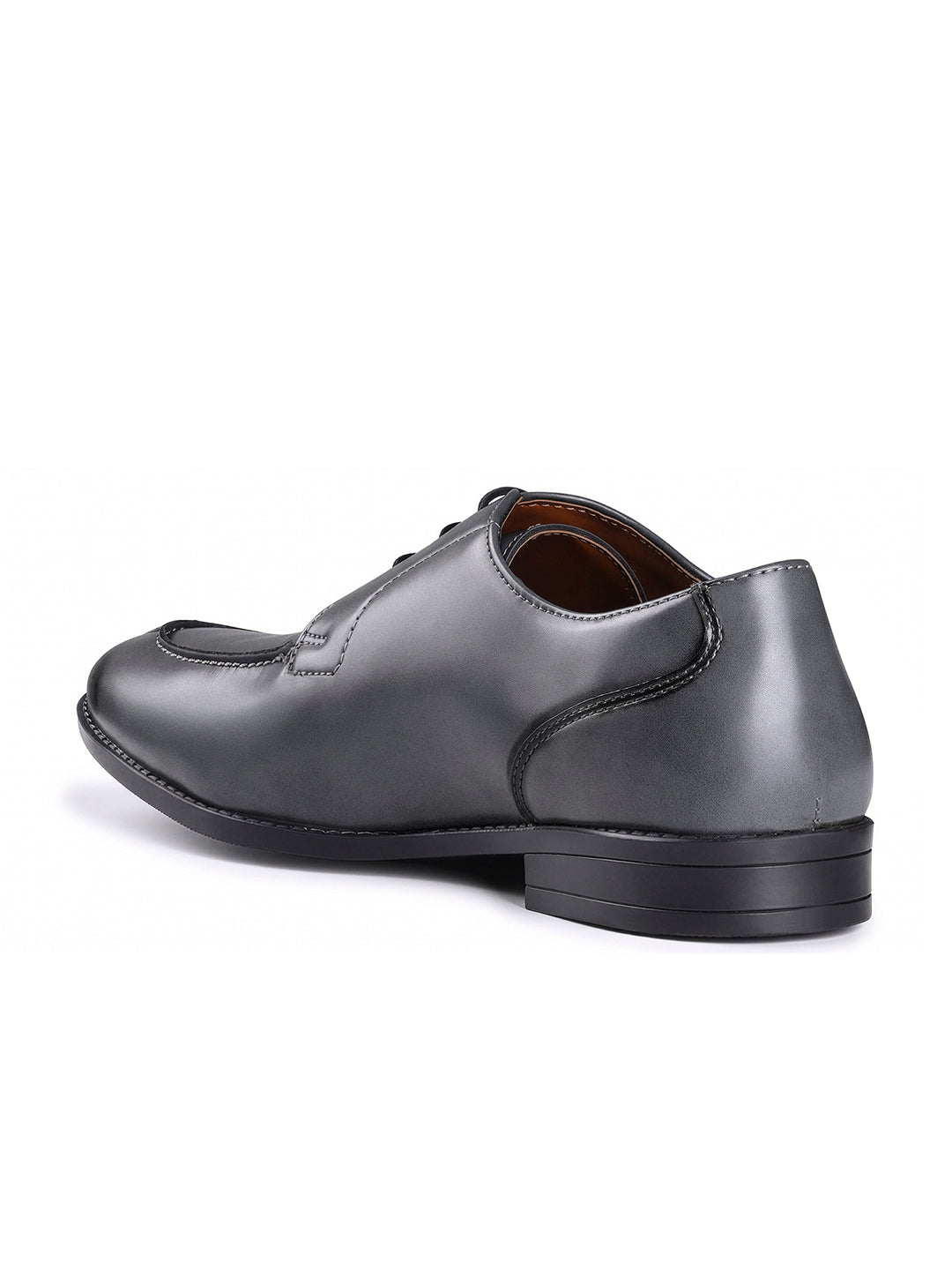 Ash Grey Handcrafted Derby Laceups Shoes