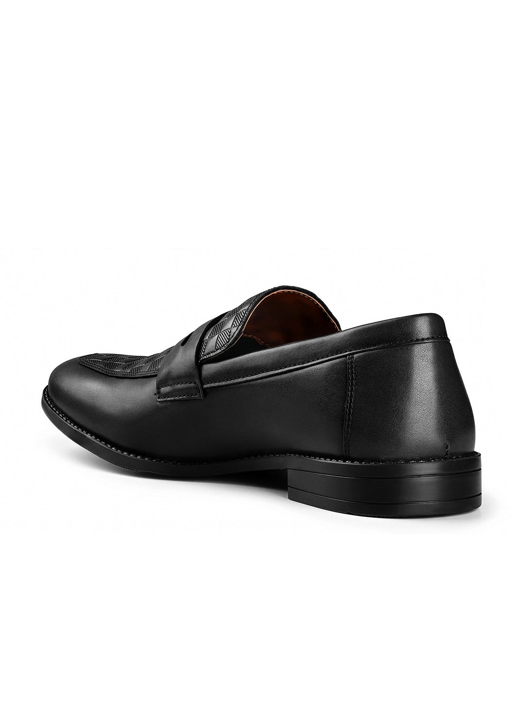 Jet Black Handcrafted Moccasin Slipon