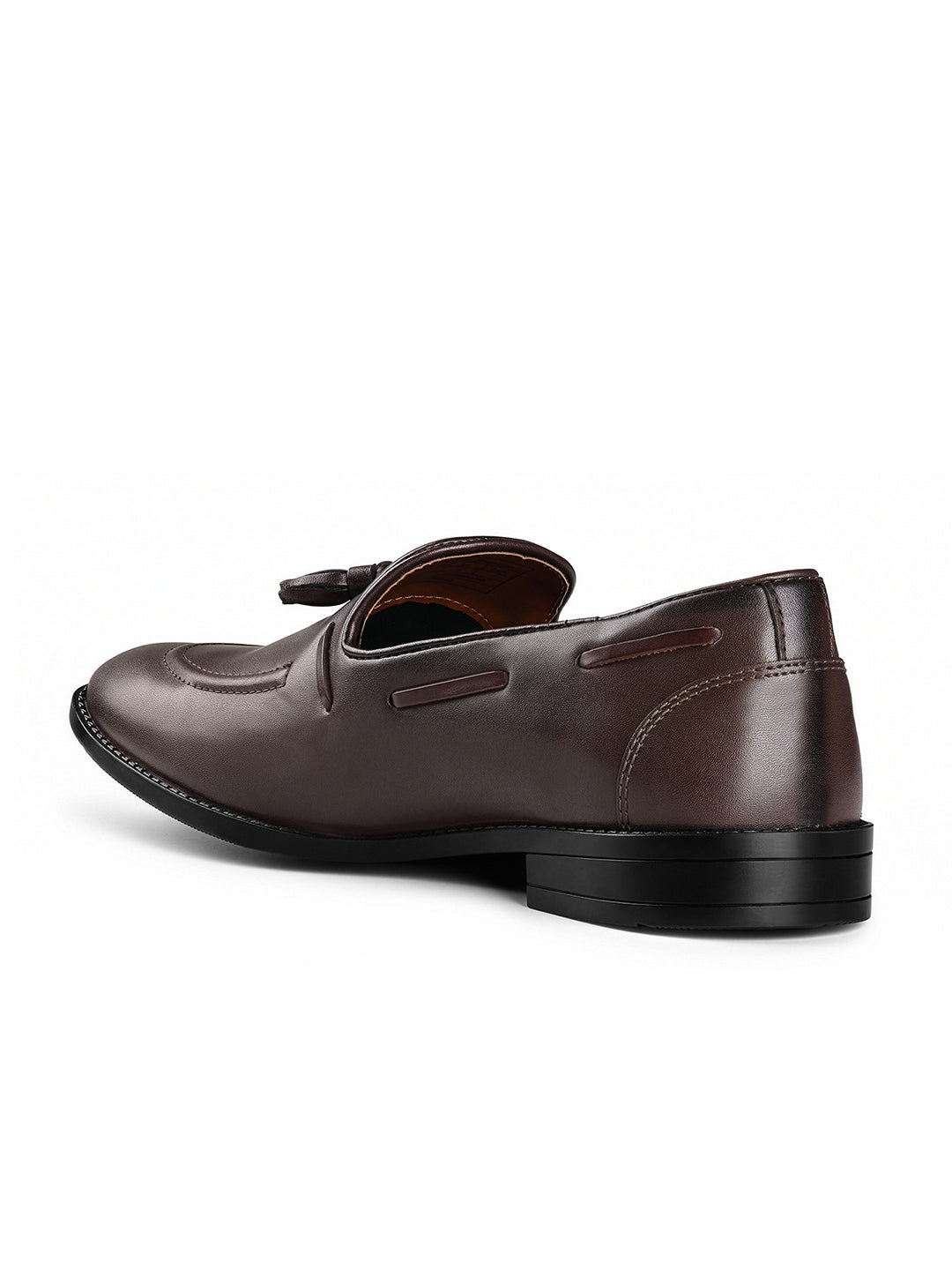 Brunette Brown Handcrafted Tassel Moccasin Slipon