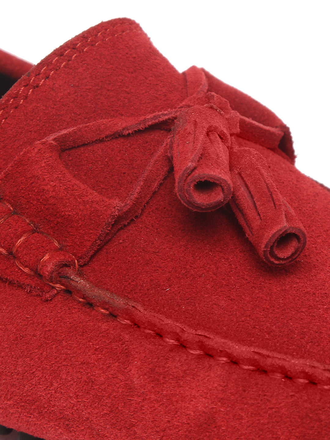 Handmade Italian Suede Leather Penny Tassel Loafers