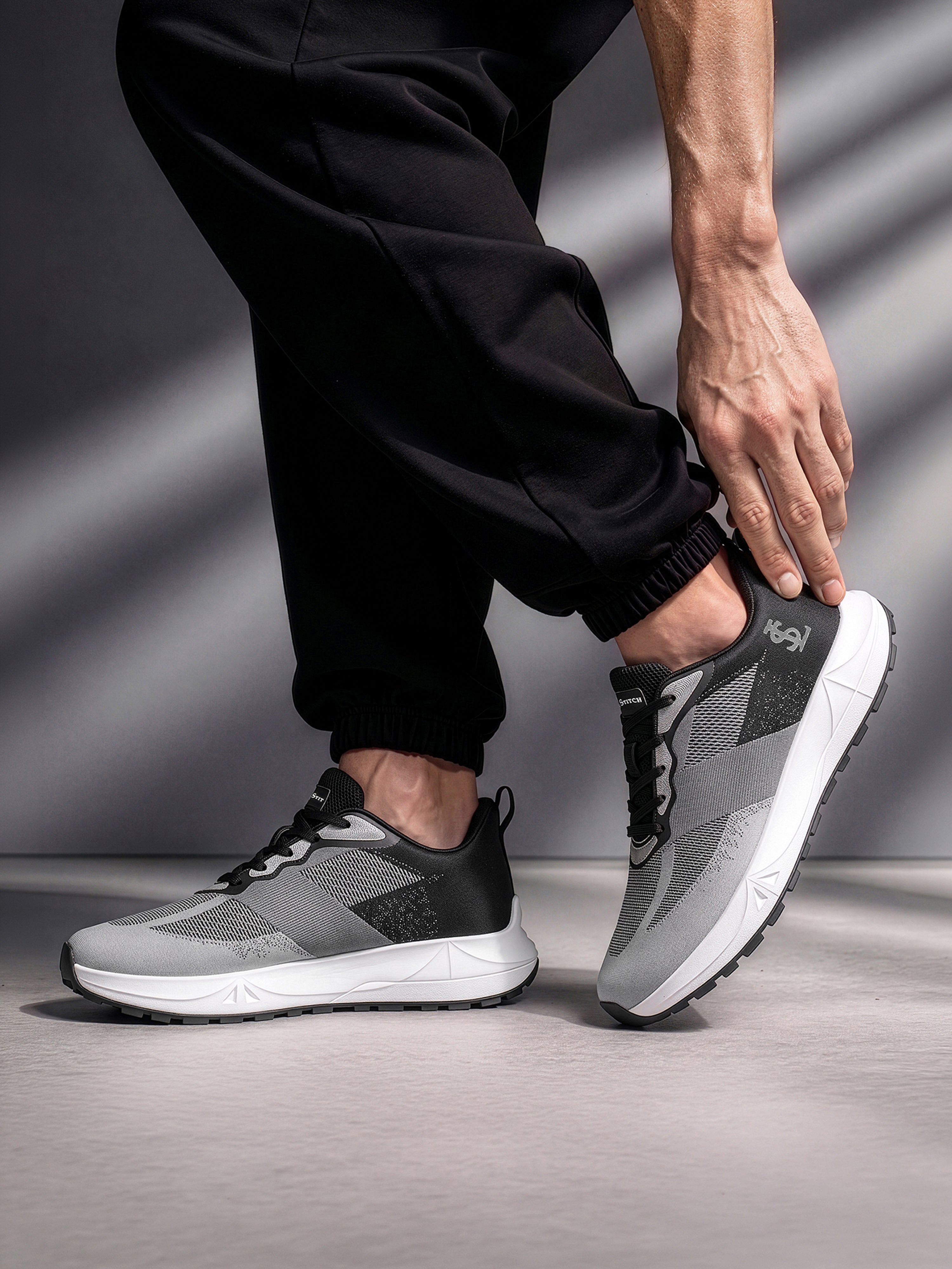 Graphite Grey Lightweight Athleisure Sport Shoes
