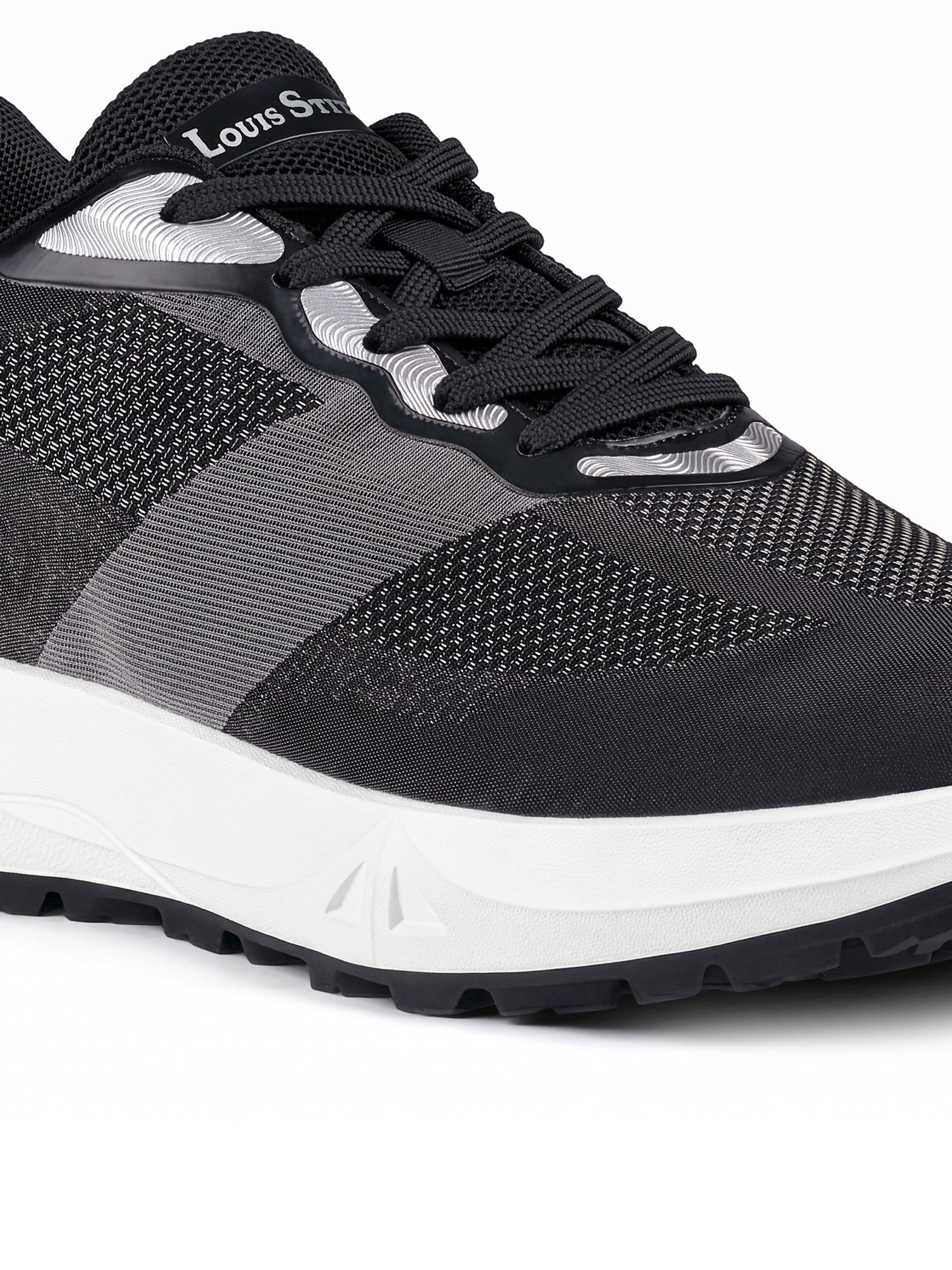 Noble Black Lightweight Athleisure Sport Shoes