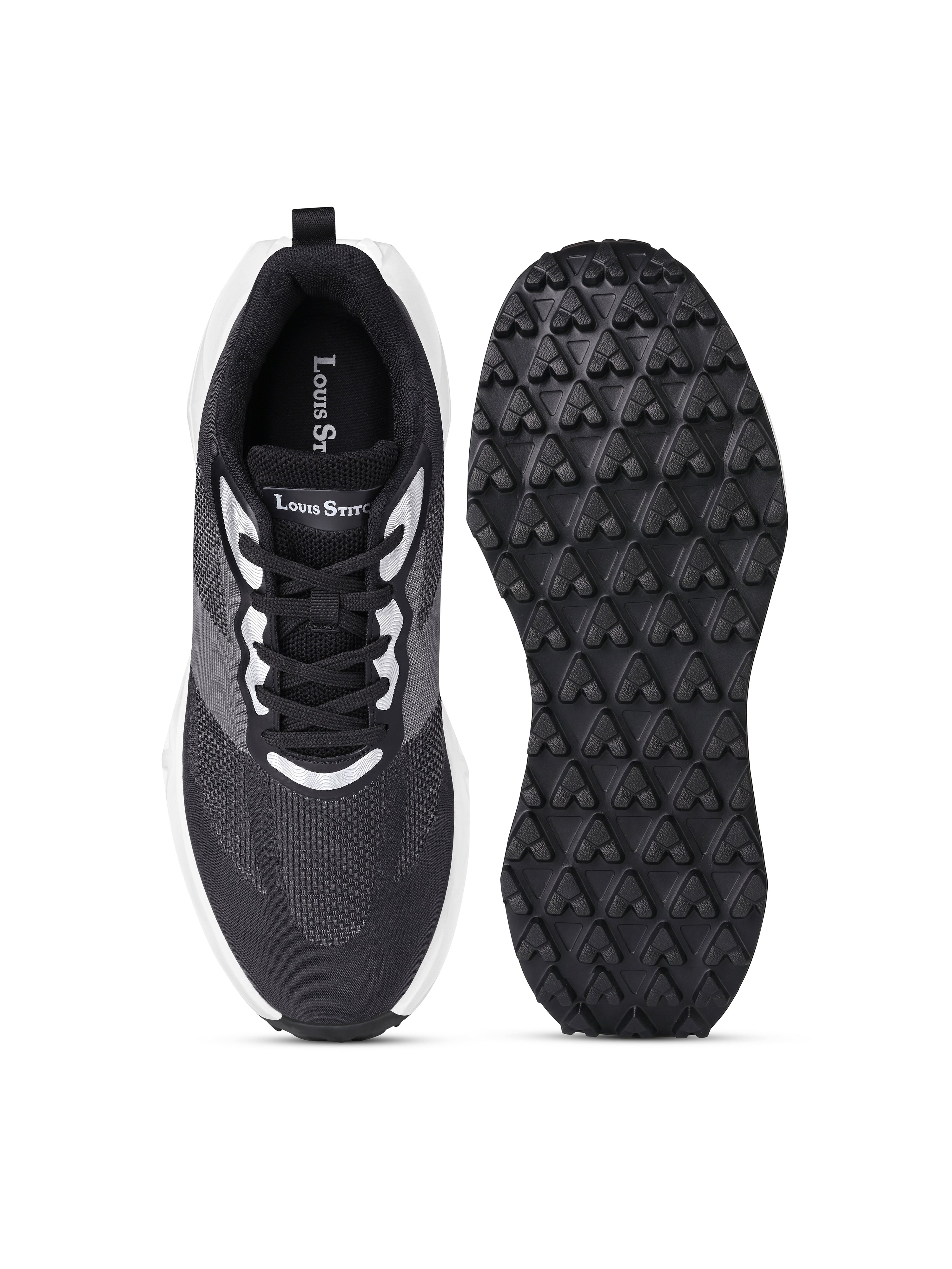 Noble Black Lightweight Athleisure Sport Shoes