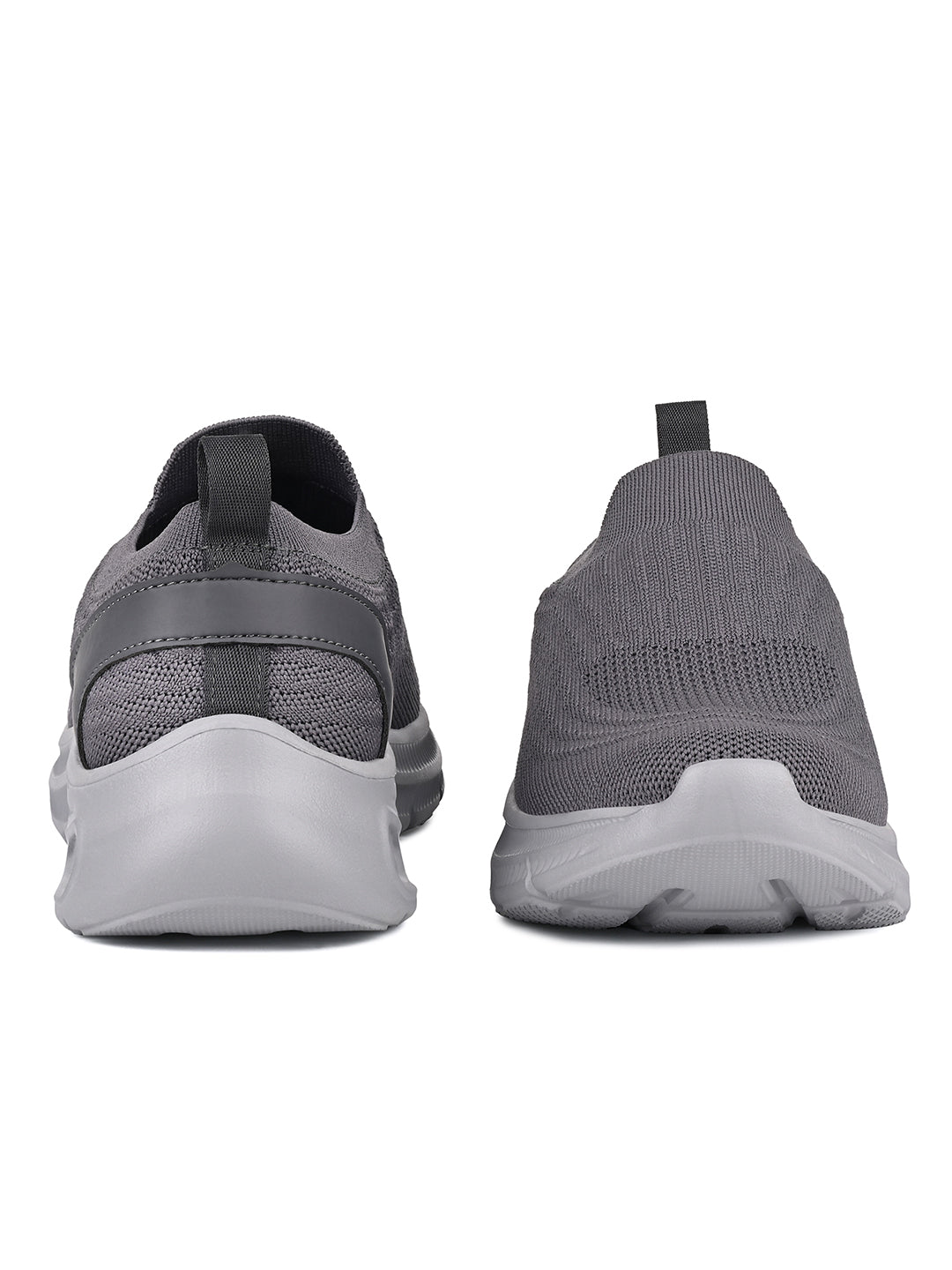 Ash Grey Lightweight Athleisure Flyknit Sport Shoes