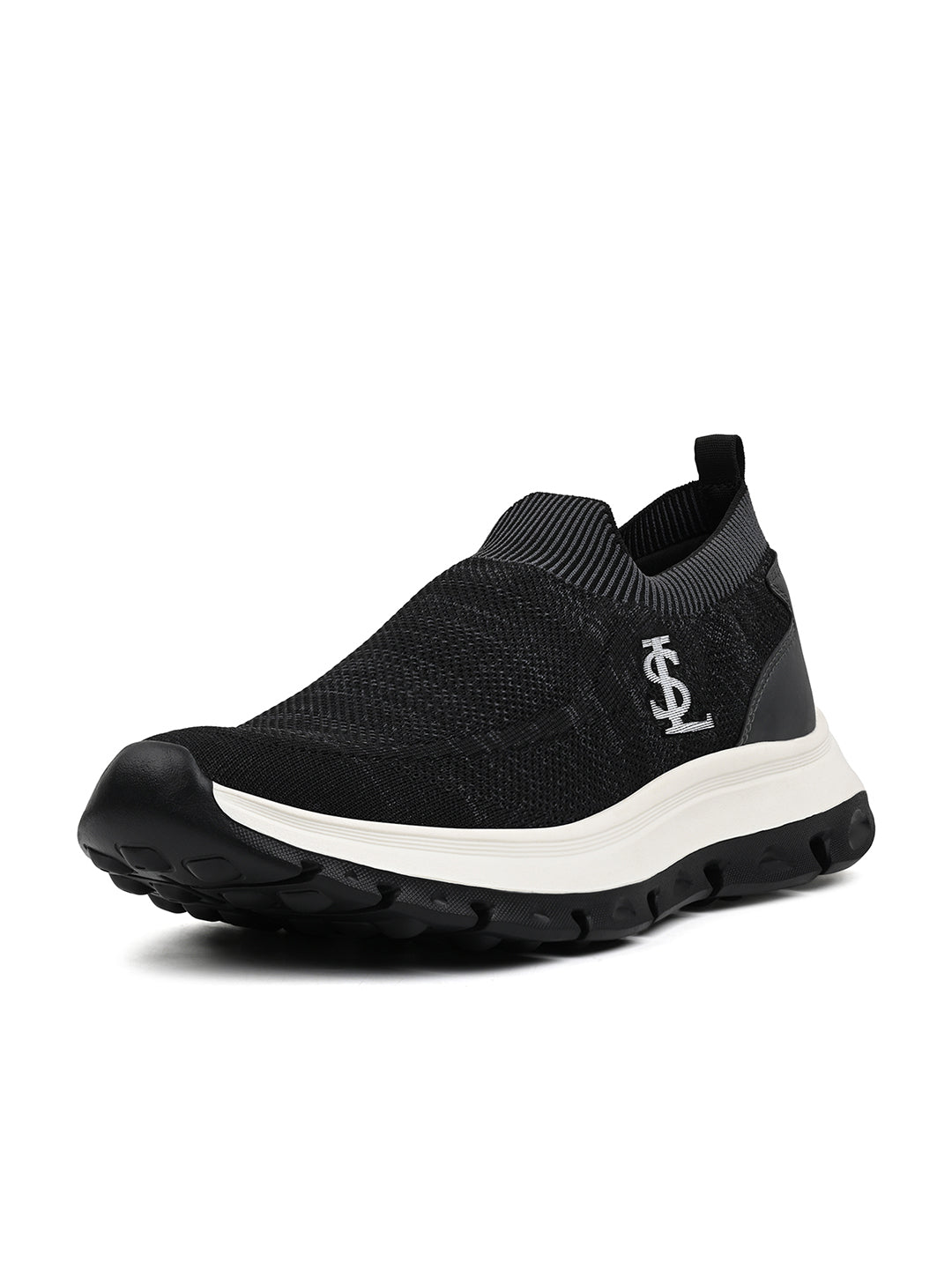 Black and Grey Lightweight Aethleisure Flyknit Sport Shoes