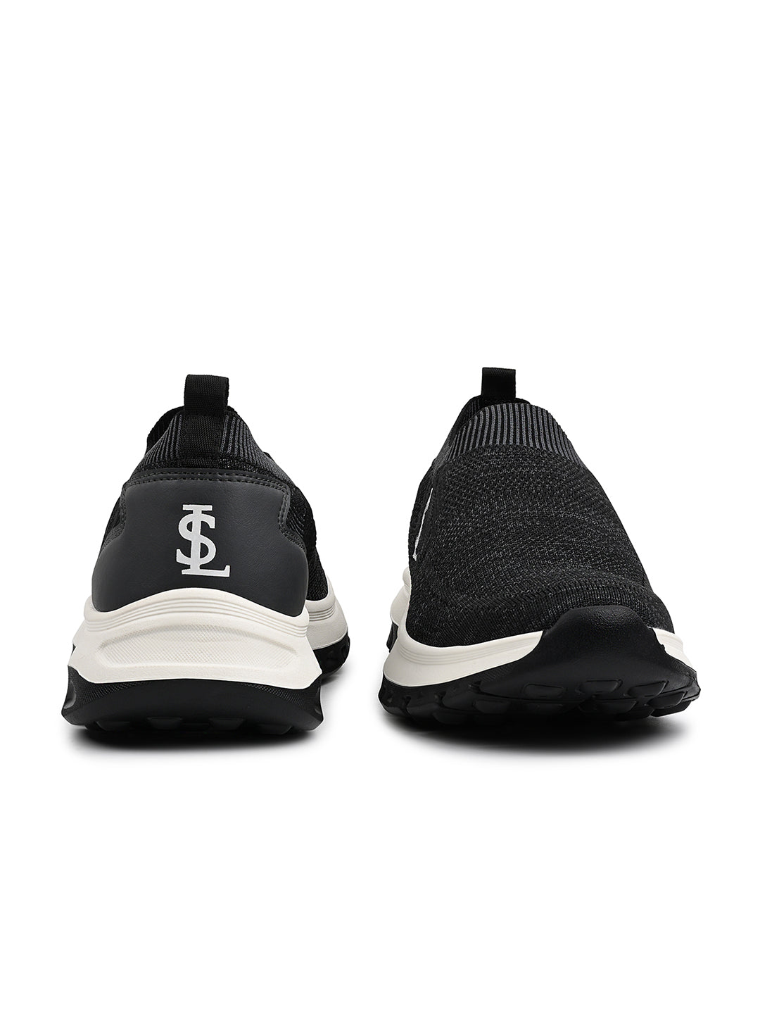 Black and Grey Lightweight Aethleisure Flyknit Sport Shoes