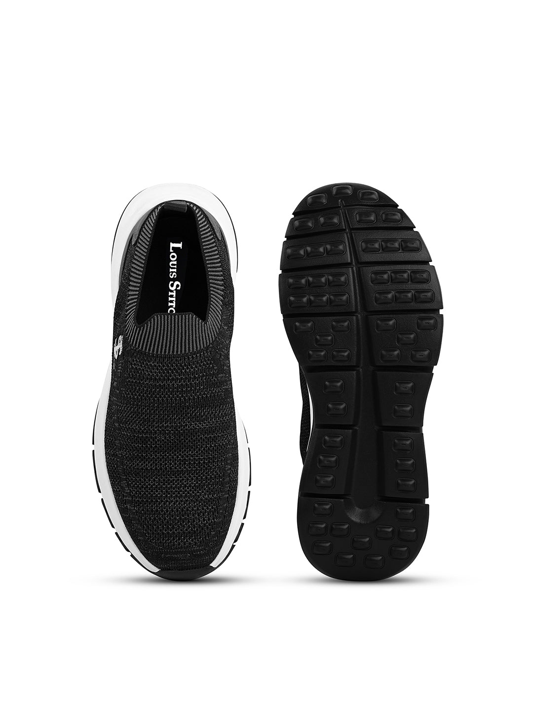 Black and Grey Lightweight Aethleisure Flyknit Sport Shoes