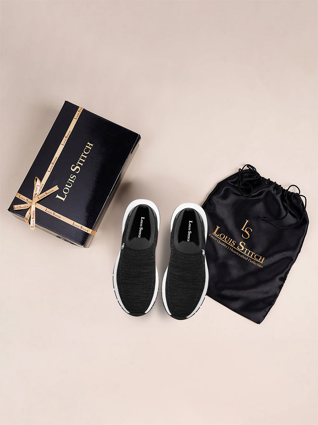 Black and Grey Lightweight Aethleisure Flyknit Sport Shoes