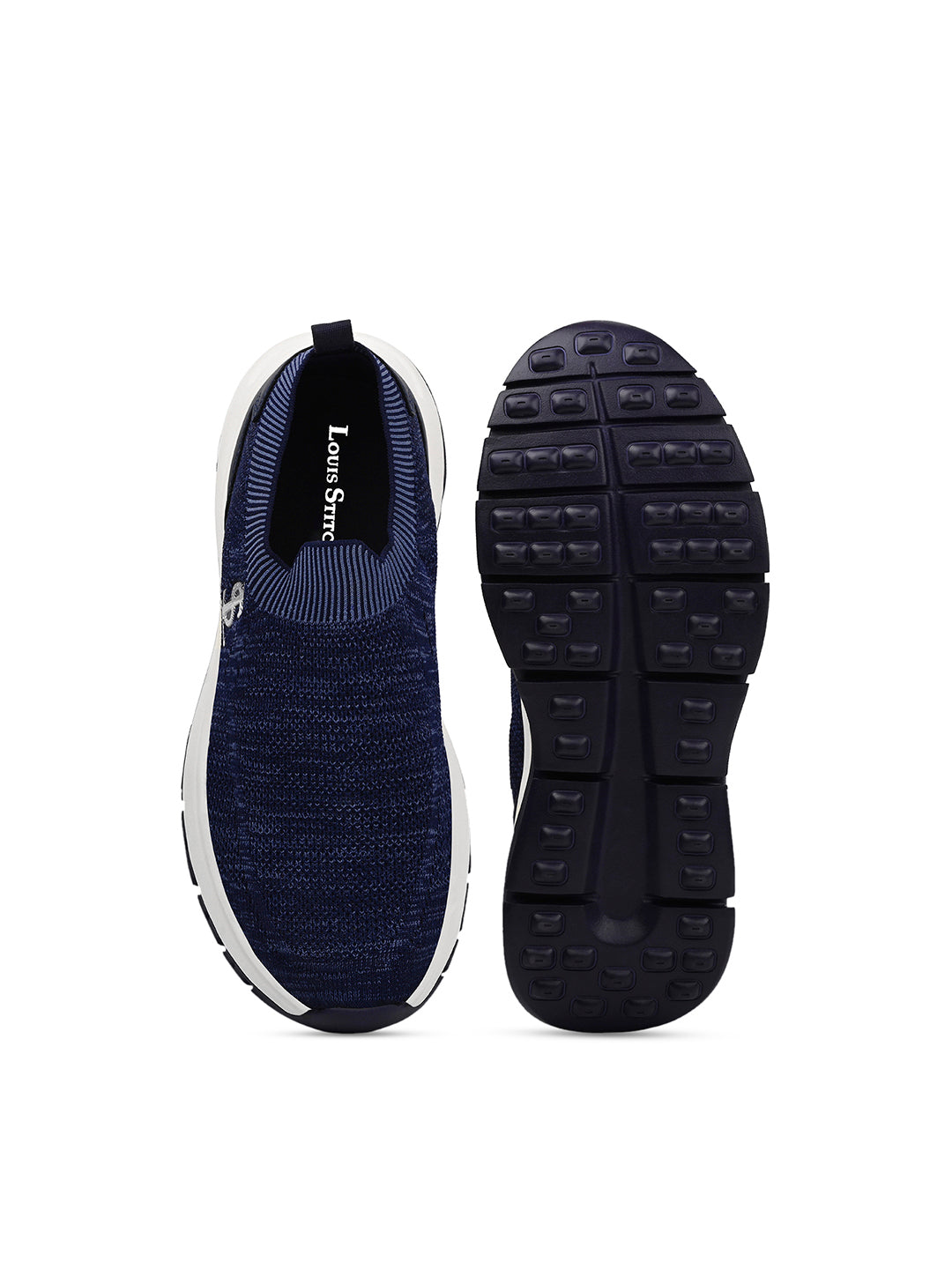 Navy Blue Lightweight Aethleisure Flyknit Sport Shoes