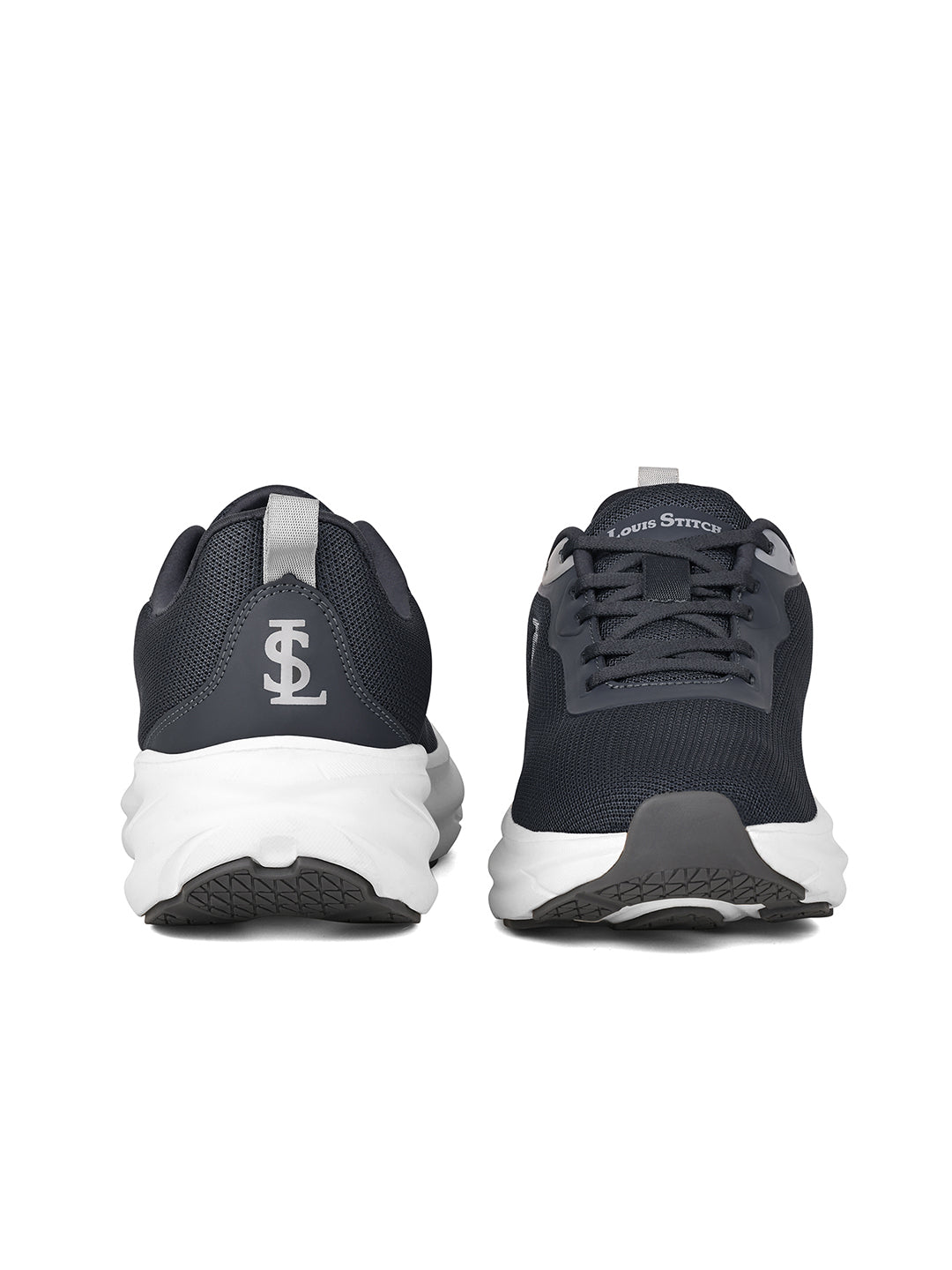 Ash Grey Lightweight Athleisure Flyknit Sport Shoes