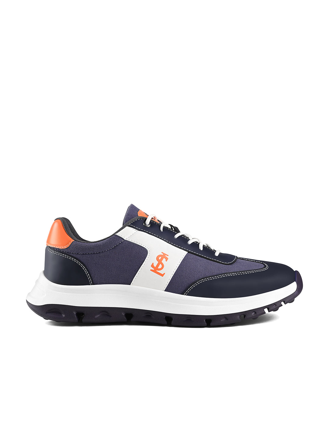 Slush Orange Casual Lightweight Elastic Laces Sneakers