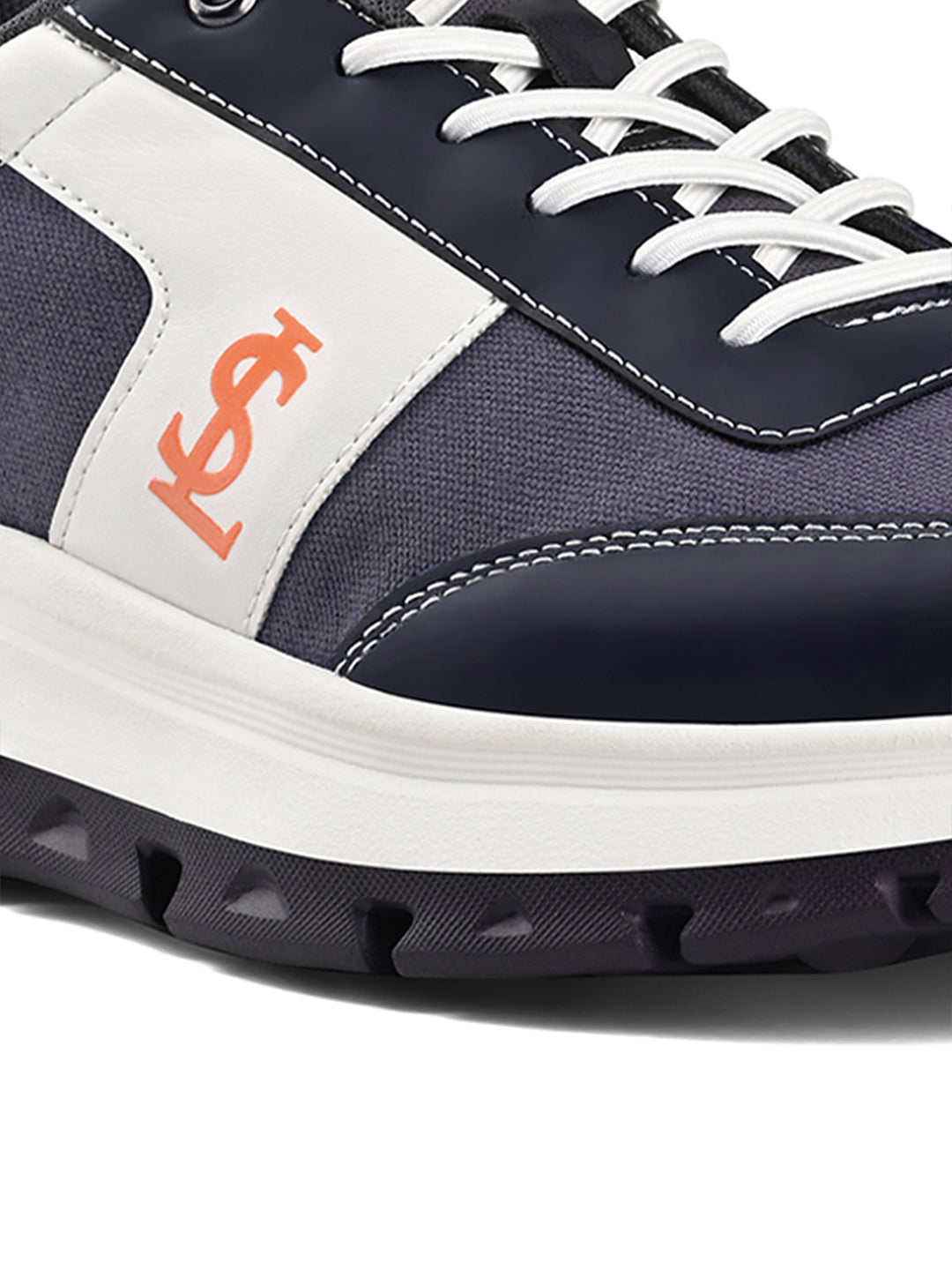 Slush Orange Casual Lightweight Elastic Laces Sneakers