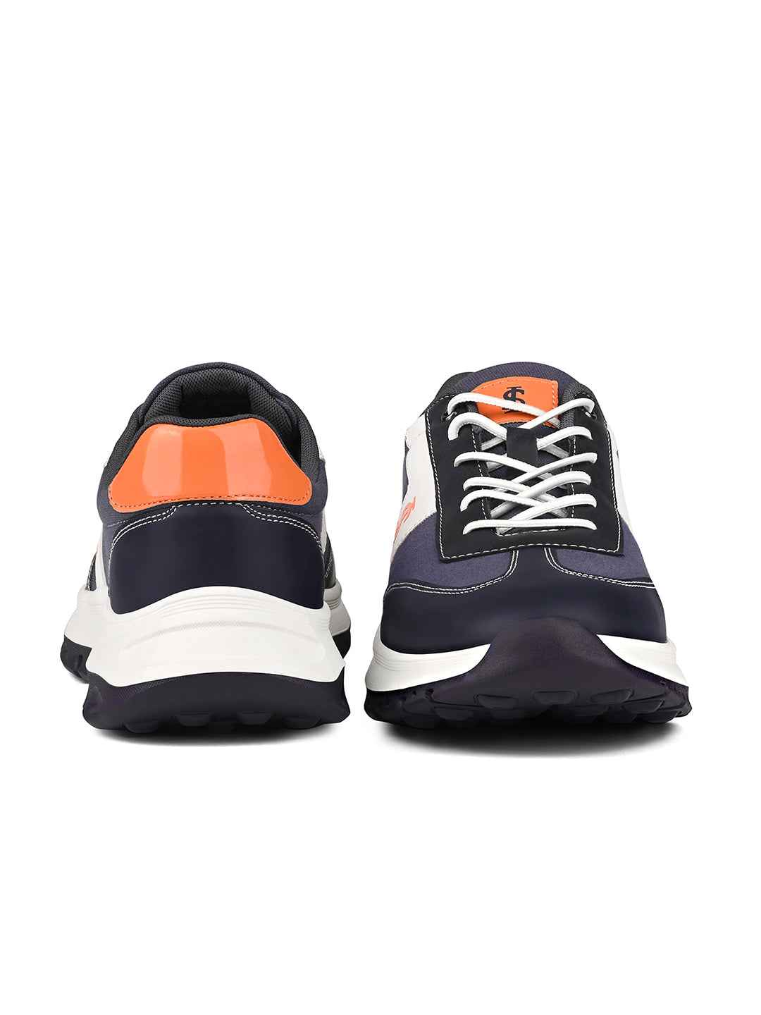 Slush Orange Casual Lightweight Elastic Laces Sneakers