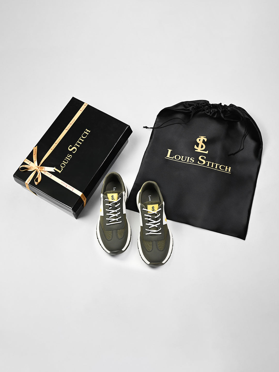 Solar Yellow Casual Lightweight Elastic Laces Sneakers