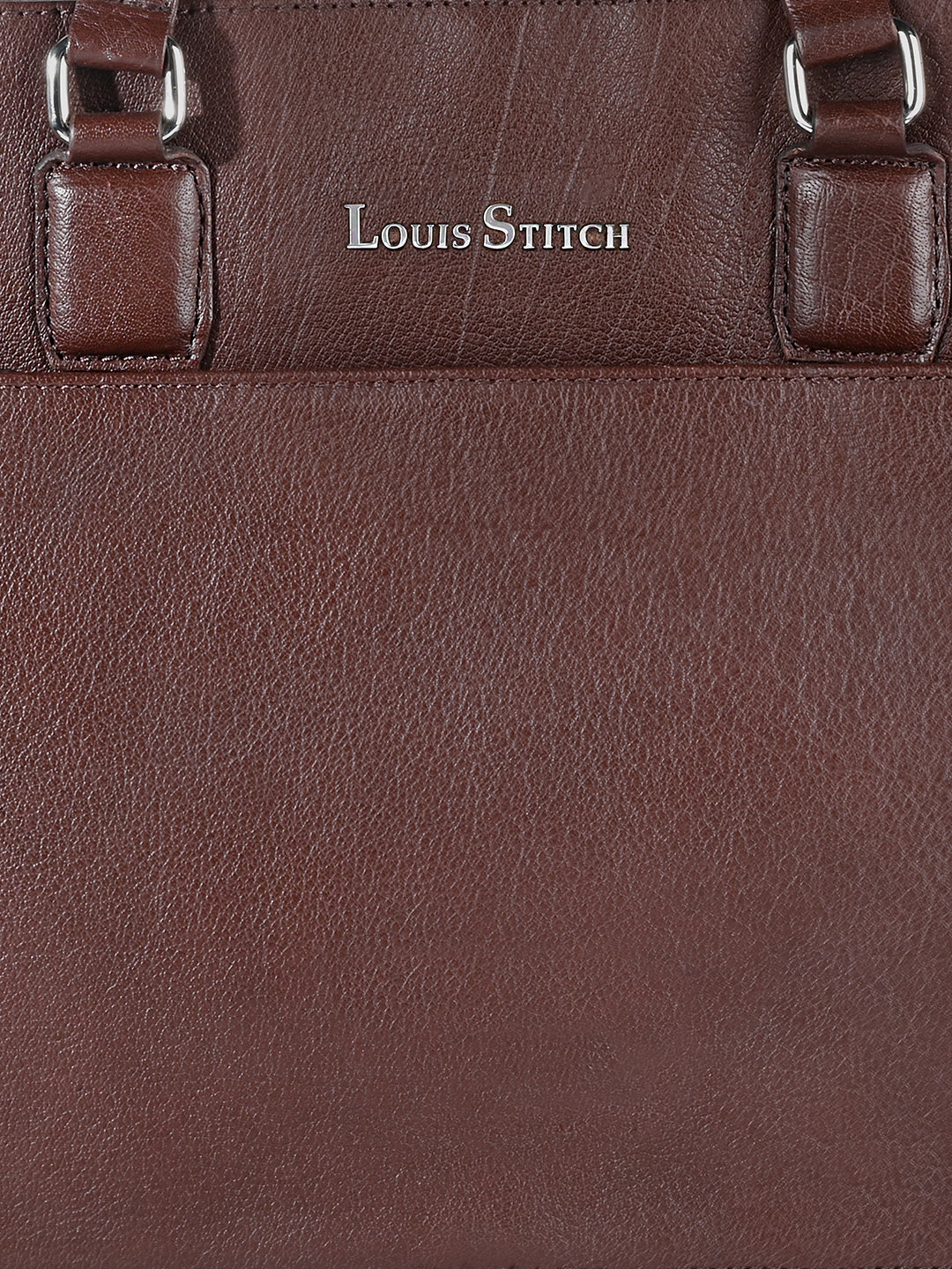 Men's Brown Italian Leather Laptop Bag Multifunctional Executive Briefcase