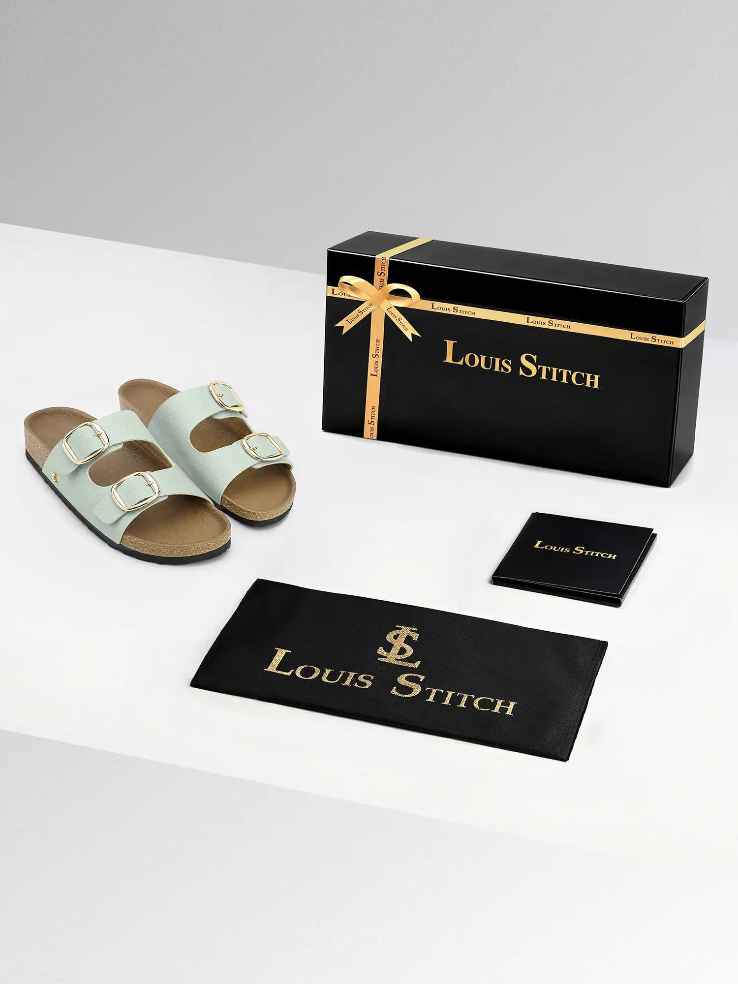 Women's Mint Double Strap Lightweight Open Toe Cork Sandal