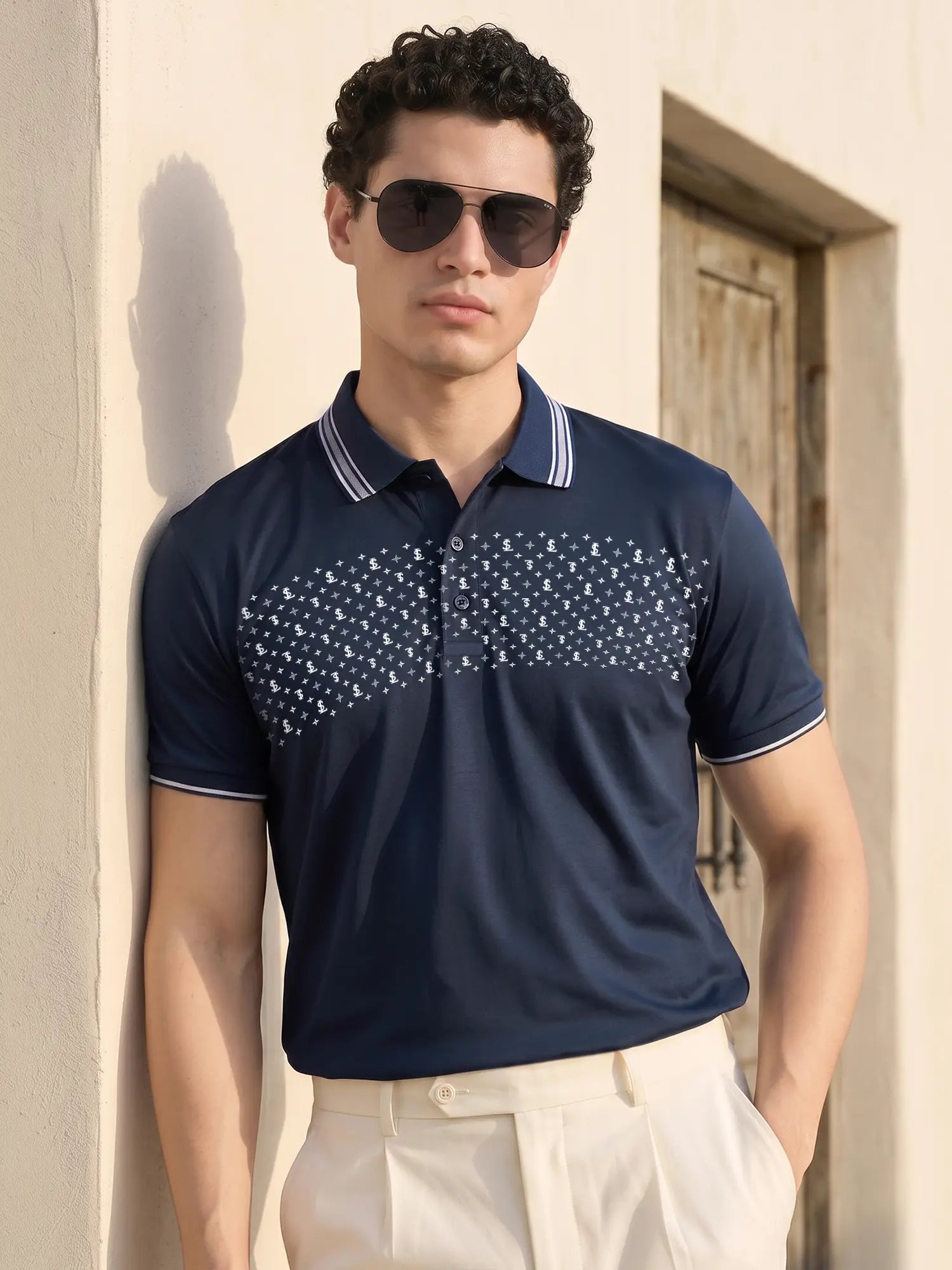 Signature Regular Fit Prestige Navy Polo T-shirt