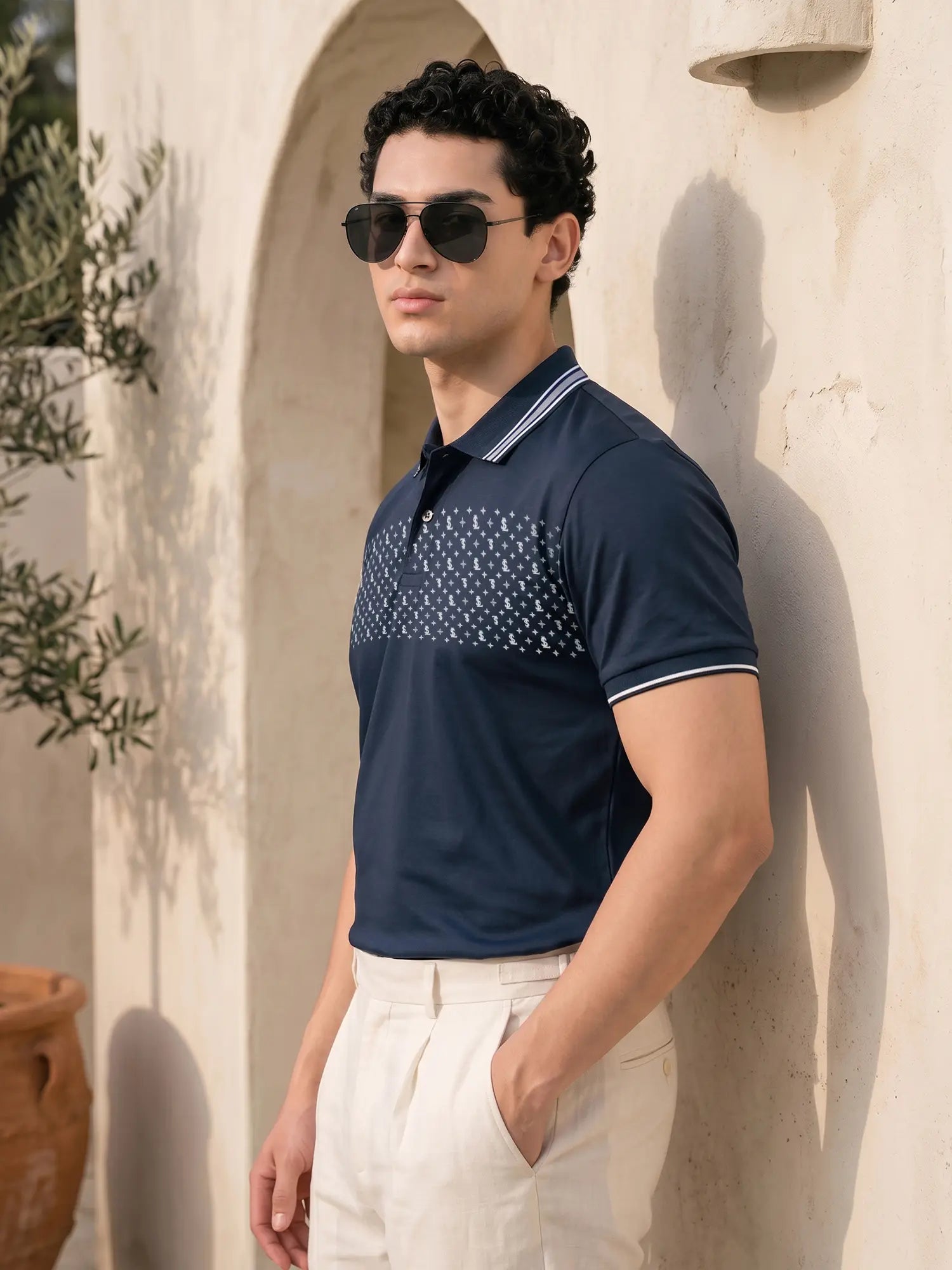 Signature Regular Fit Prestige Navy Polo T-shirt