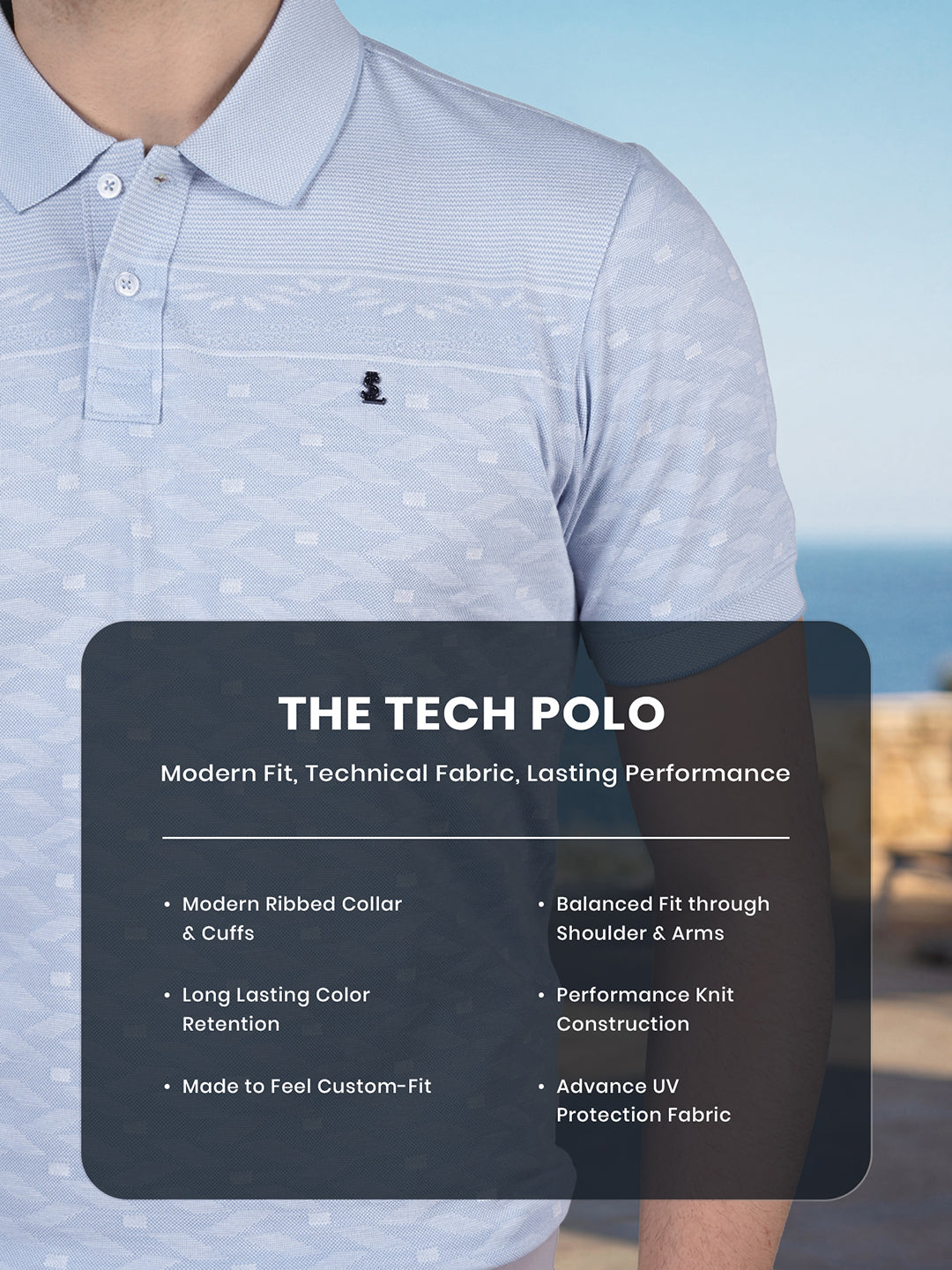 Classic Regular Fit Blue Polo T-shirt