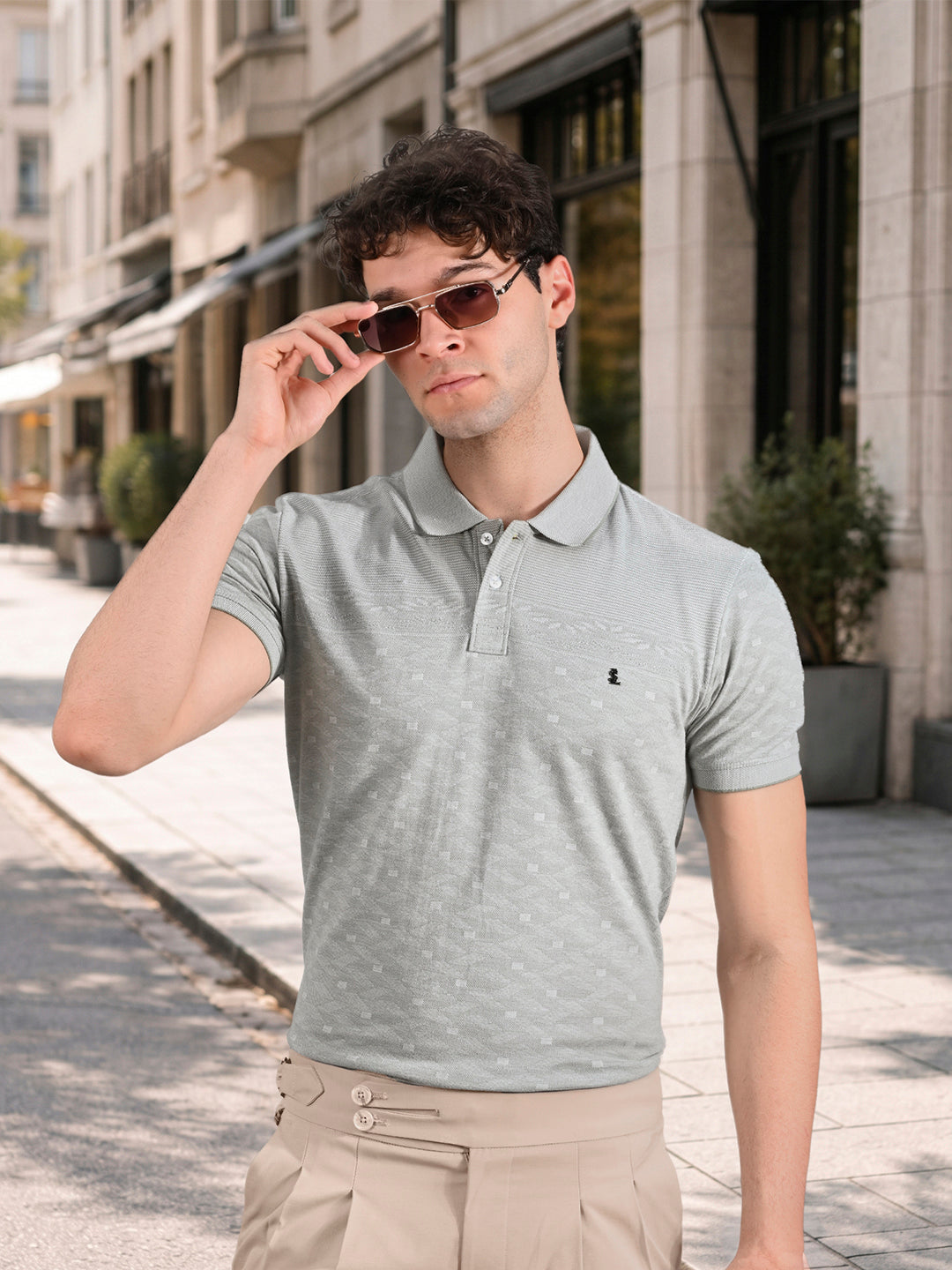 Classic Regular Fit Pastel Green Polo T-shirt