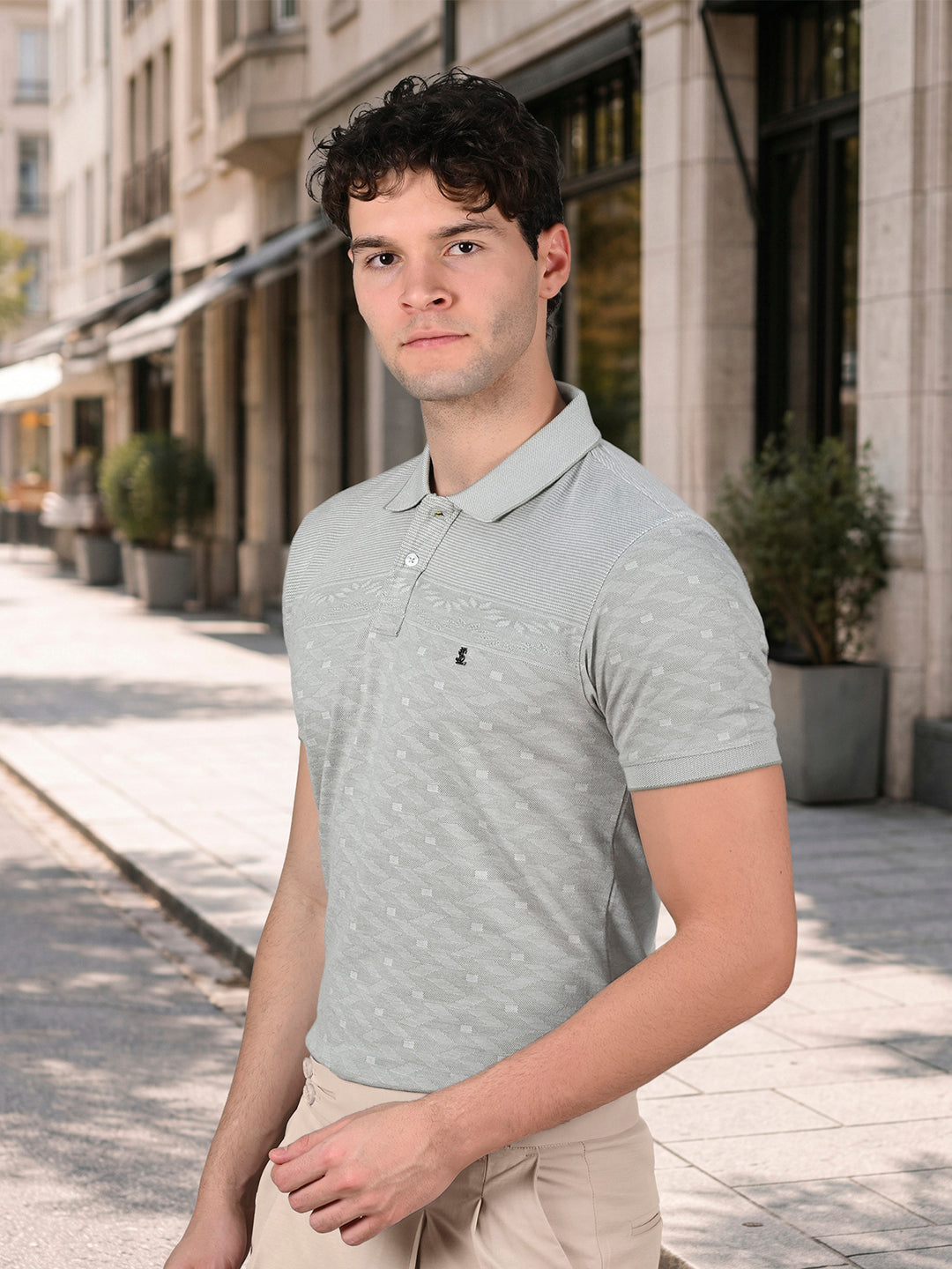 Classic Regular Fit Pastel Green Polo T-shirt