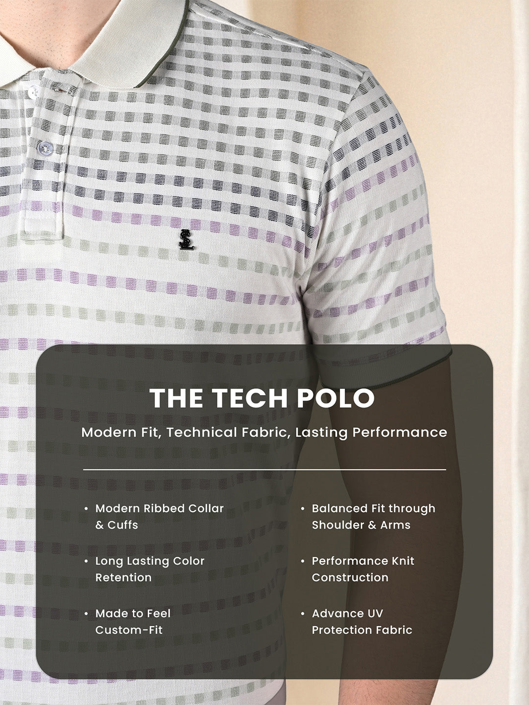 Classic Regular Fit Green Striped Polo T-shirt