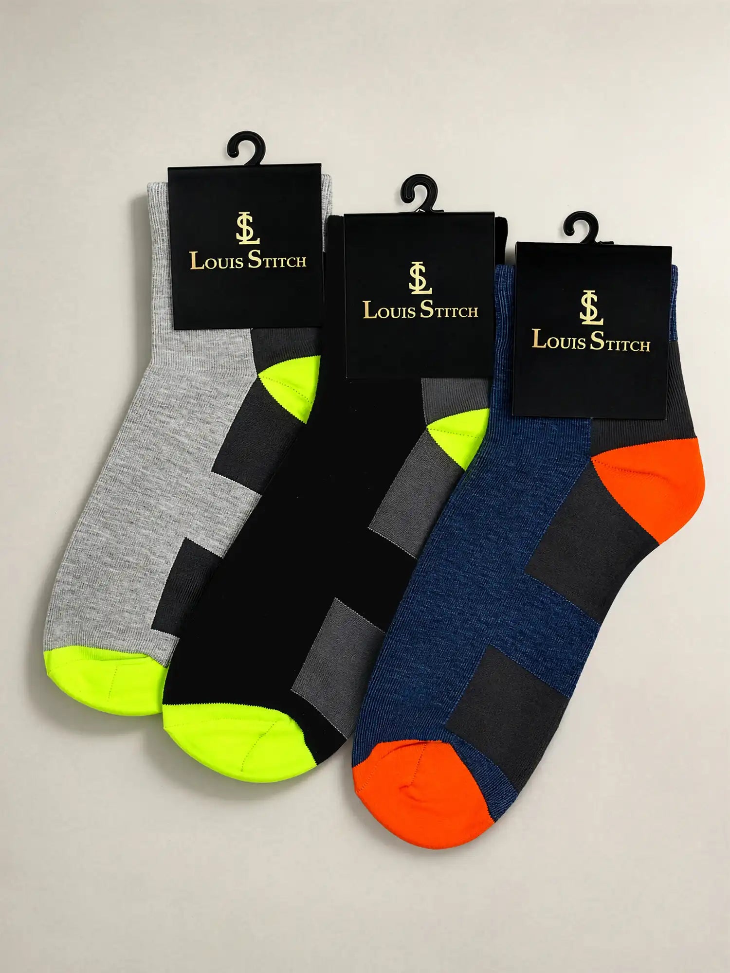 Men's Breathable & Durable Cotton Blend Comfort Ankle Socks Pack of 3