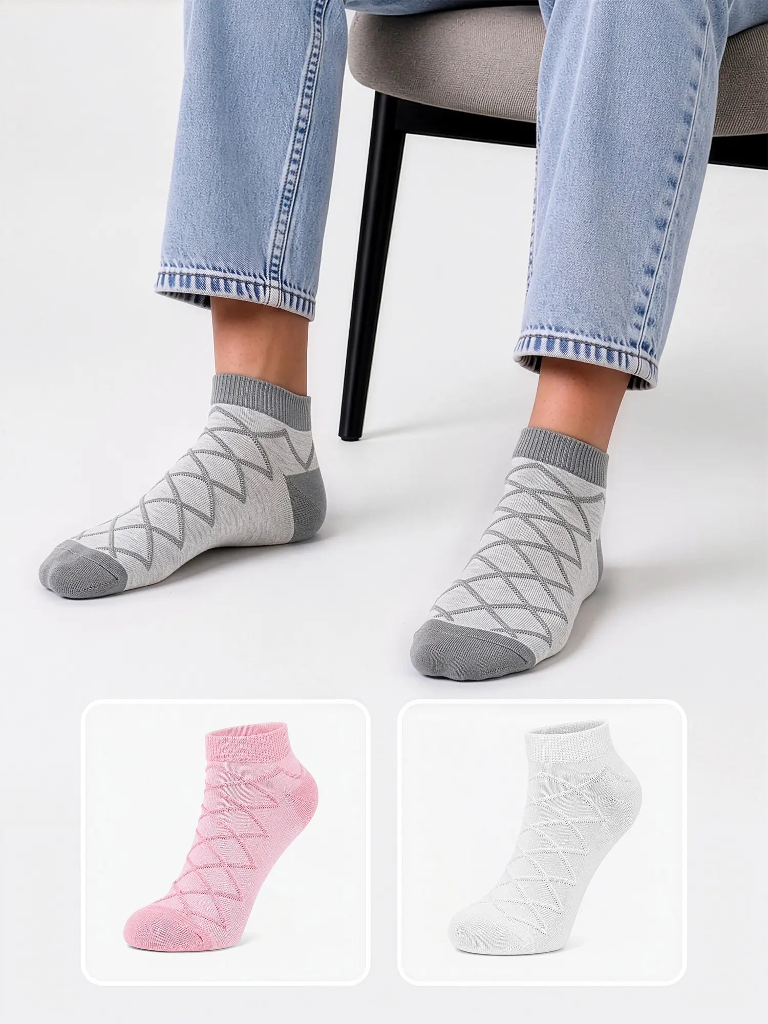 Women's Comfort Ankle Socks Pack of 3
