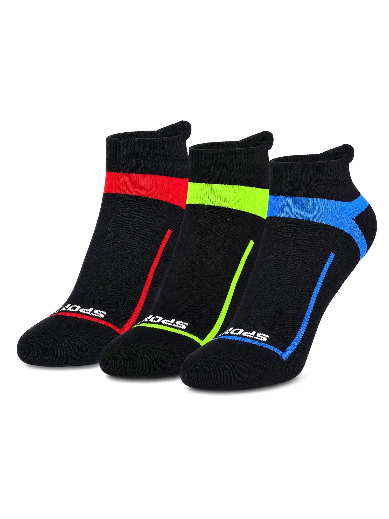 Men's Breathable & Durable Cotton Blend Comfort Ankle Socks Pack of 3