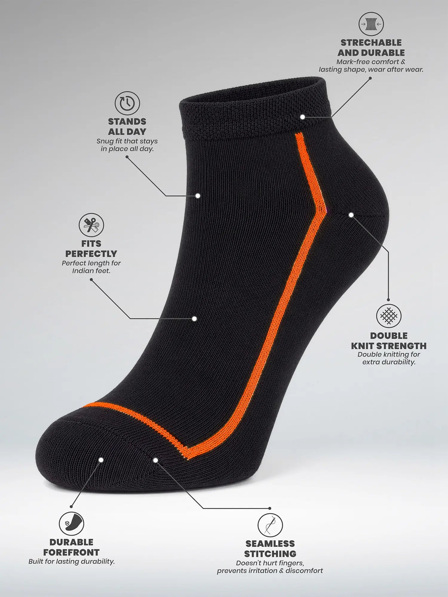 Women's Comfort Ankle Socks Pack of 3