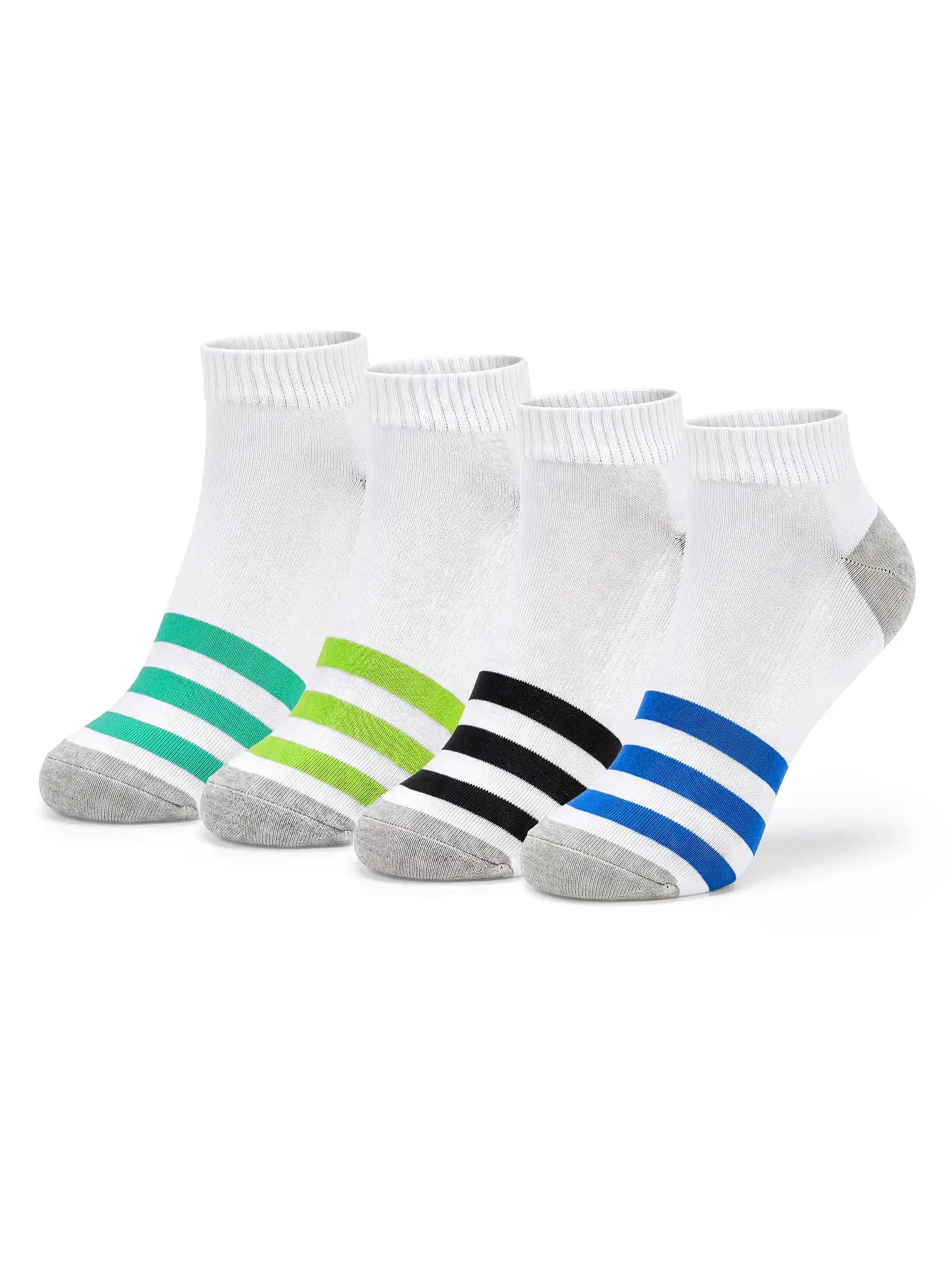 Men's Breathable & Durable Cotton Blend Comfort Ankle Socks Pack of 4