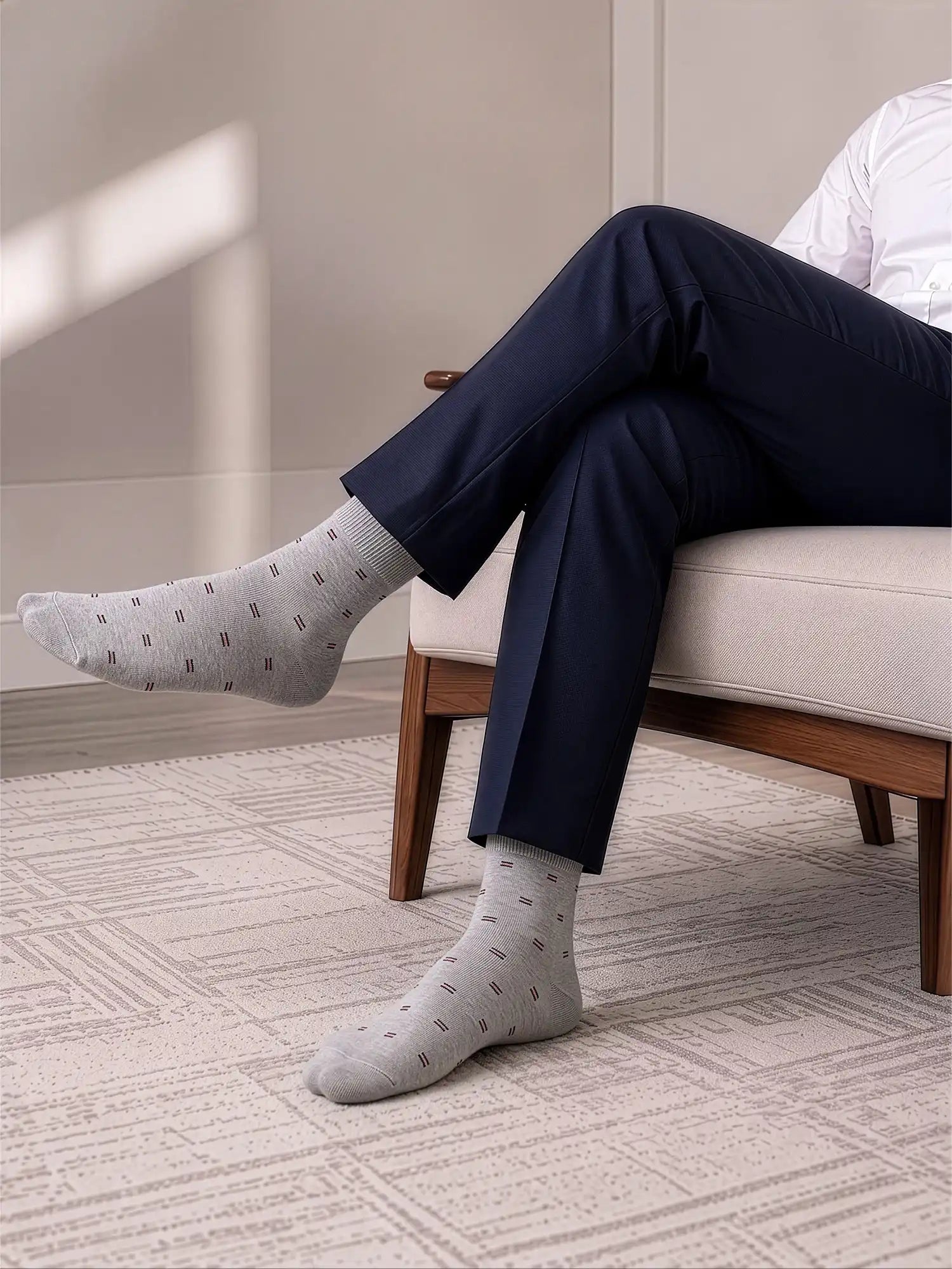 Men's Breathable & Durable Cotton Blend Comfort Ankle Socks Pack of 3