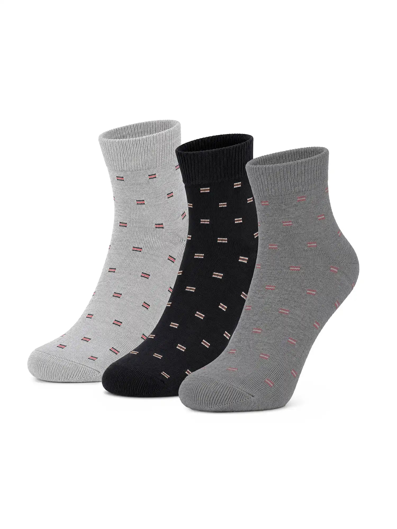 Men's Breathable & Durable Cotton Blend Comfort Ankle Socks Pack of 3
