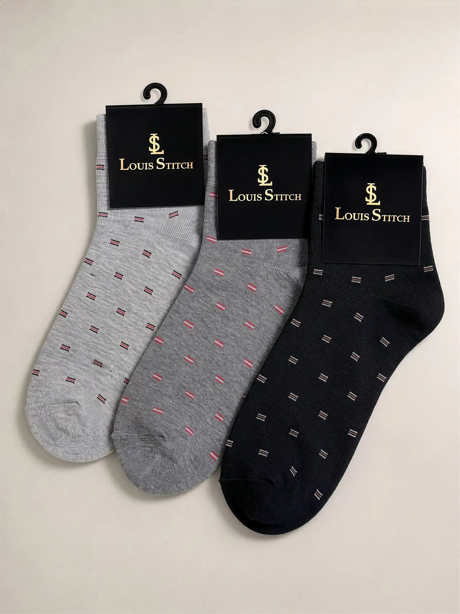 Men's Breathable & Durable Cotton Blend Comfort Ankle Socks Pack of 3
