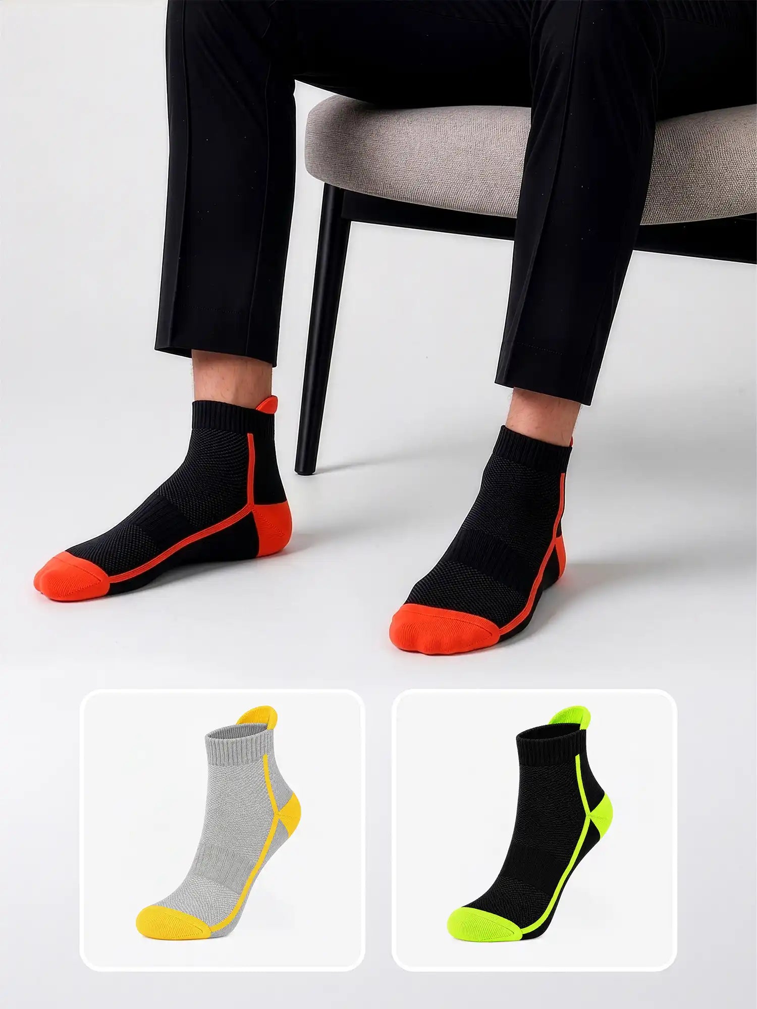 Men's Breathable & Durable Cotton Blend Comfort Ankle Socks Pack of 3