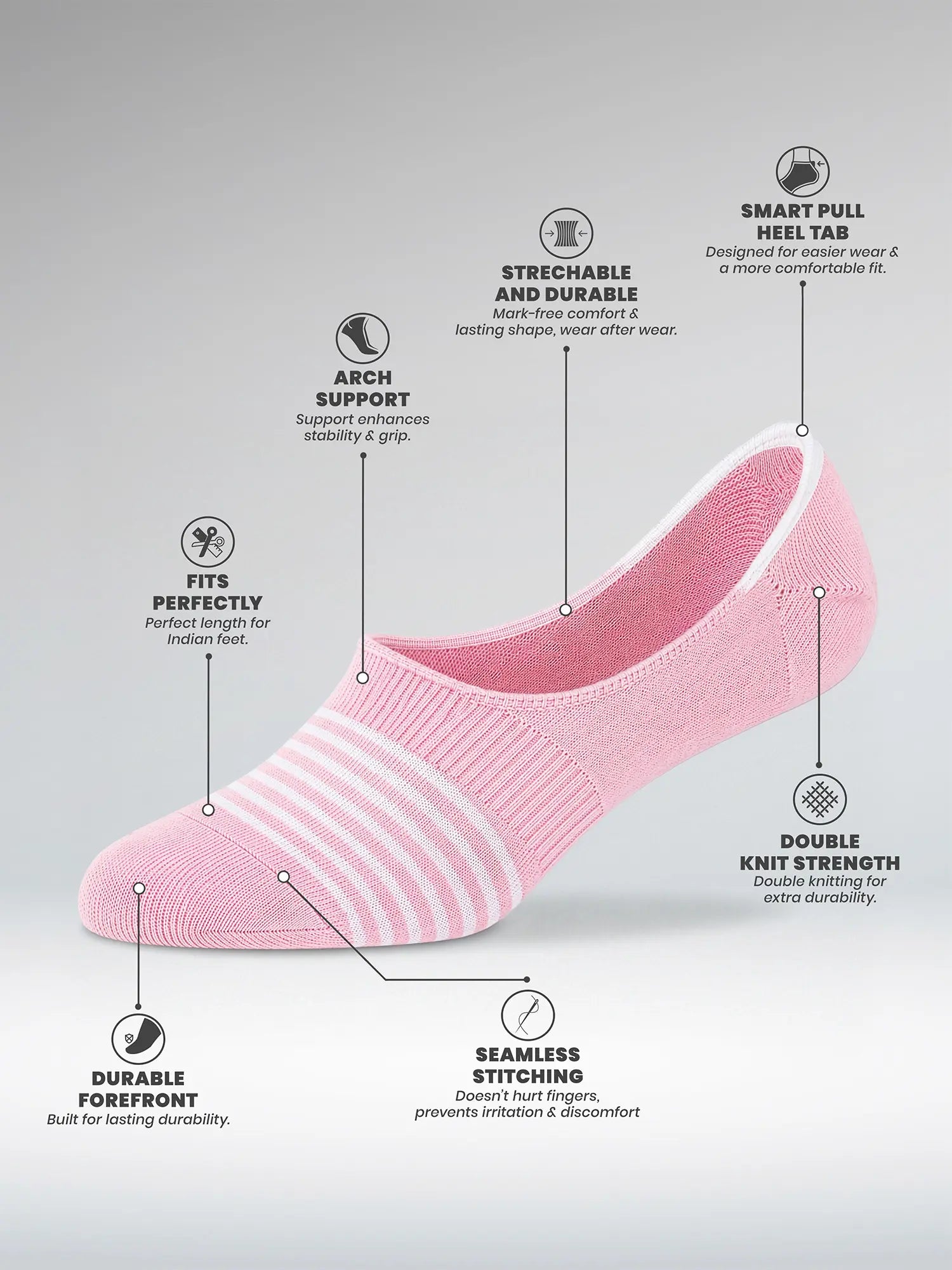Women's Comfort No-Show Socks Pack of 3