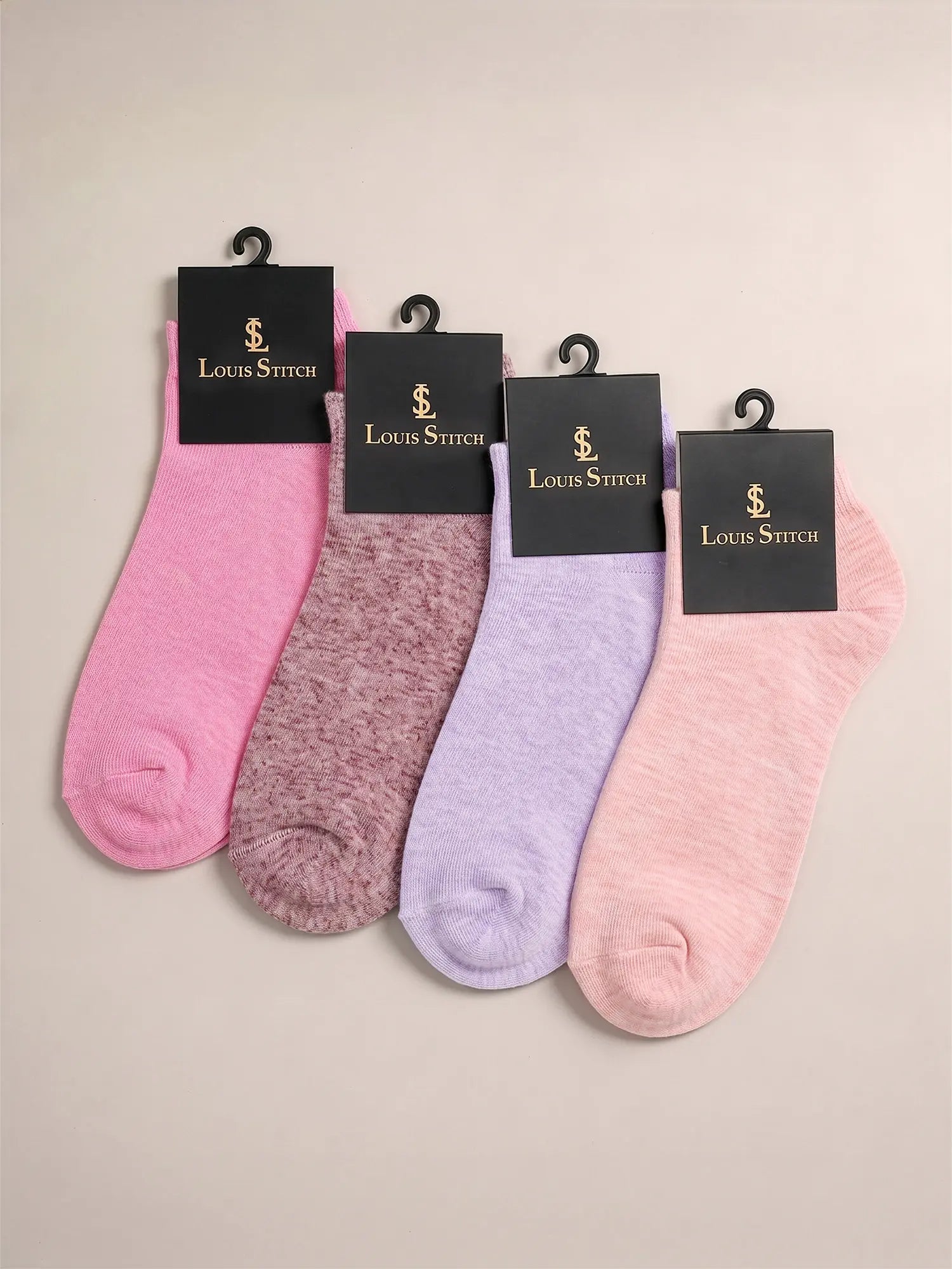 Women's Comfort Ankle Socks Pack of 4