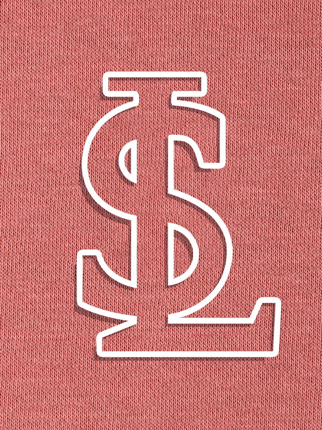 Signature 3D Embossed logo Pink Regular Fit Pullover Sweatshirt