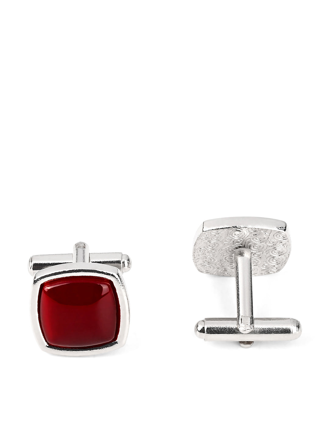 Rosewood Luxury Polyster Micro Fabric Necktie Set Pocket Square Chrome Tiepin Cufflinks and Brooch