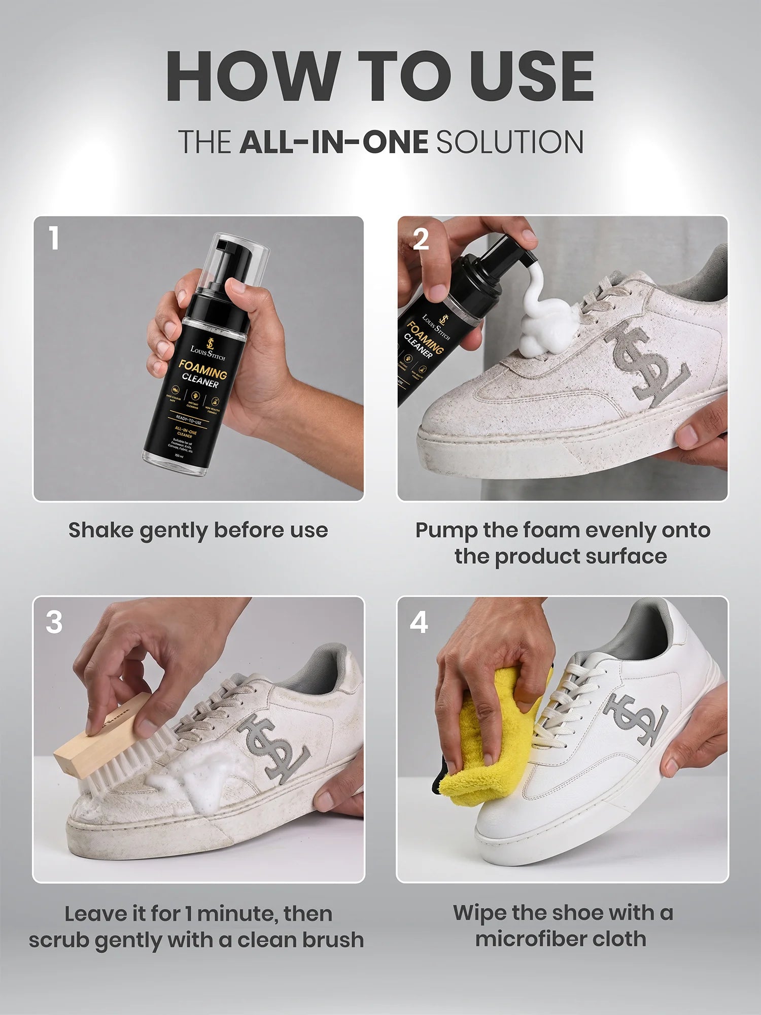 Sneaker Cleaner Shoe Care Cleaning Foam