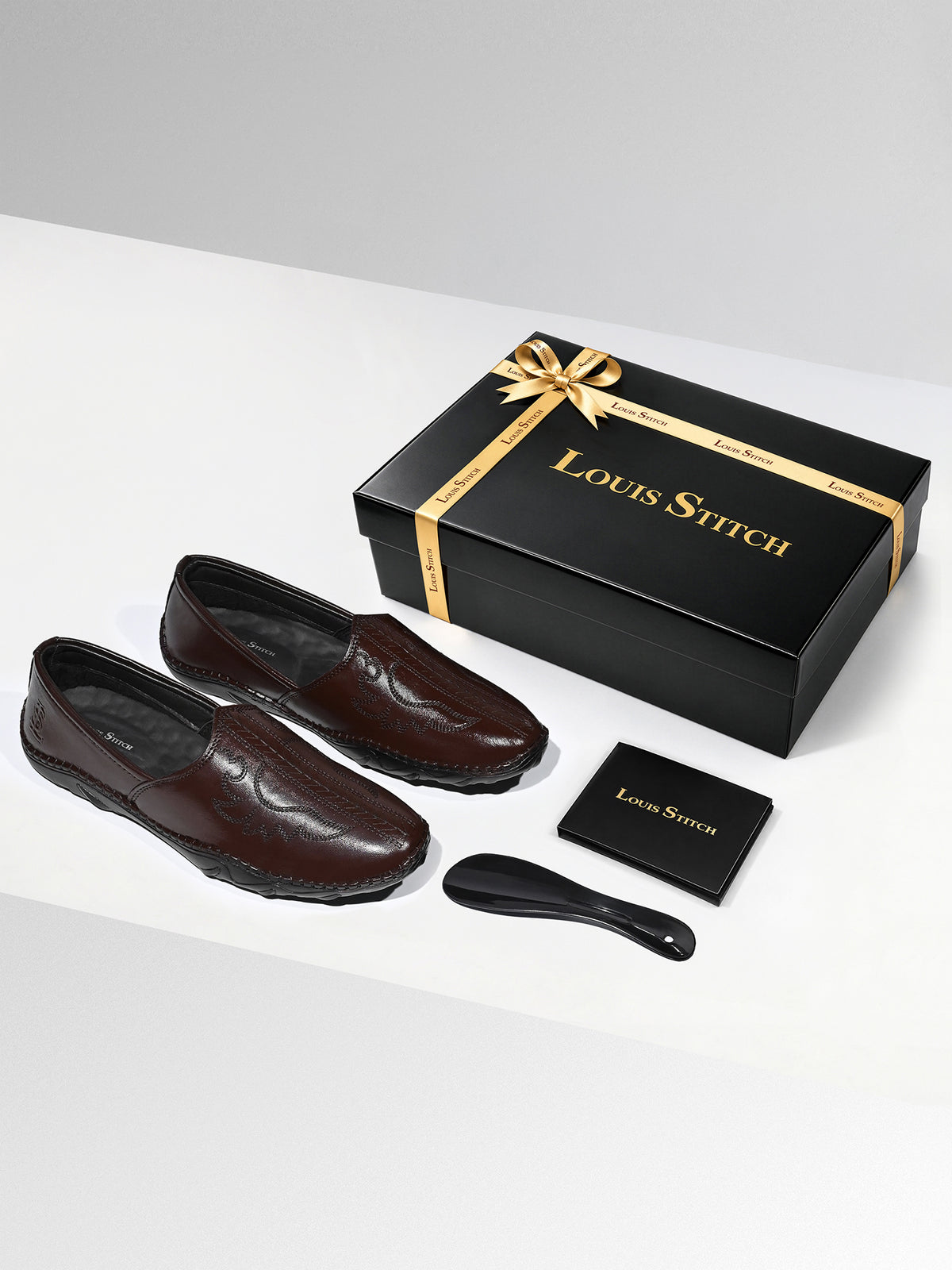 Brunette Brown Ethnic Slip-On Texture Nagra Juti and Mojari