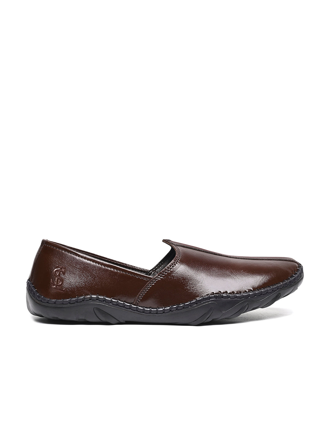 Brunette Brown Genuine Leather Ultra Lightweight Nagra Jutis and Mojaris