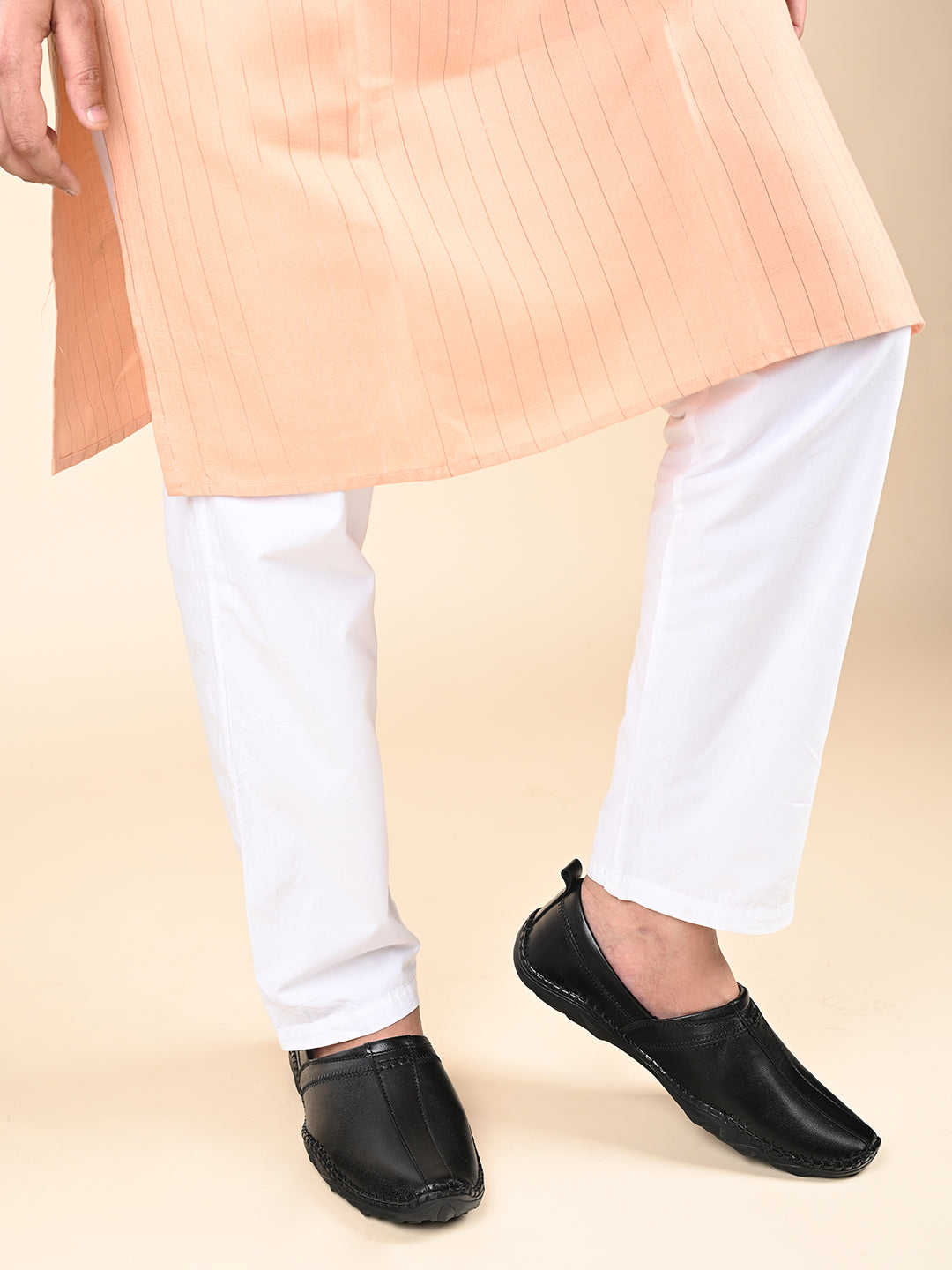 Jet Black Genuine Leather Ultra Lightweight Stylish Stich Nagra Jutis and Mojaris