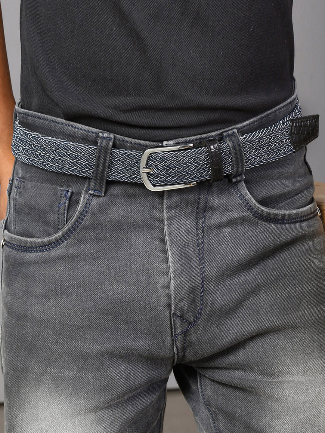 Buy Men's Braided Elastic Stretch Belt - LOUIS STITCH