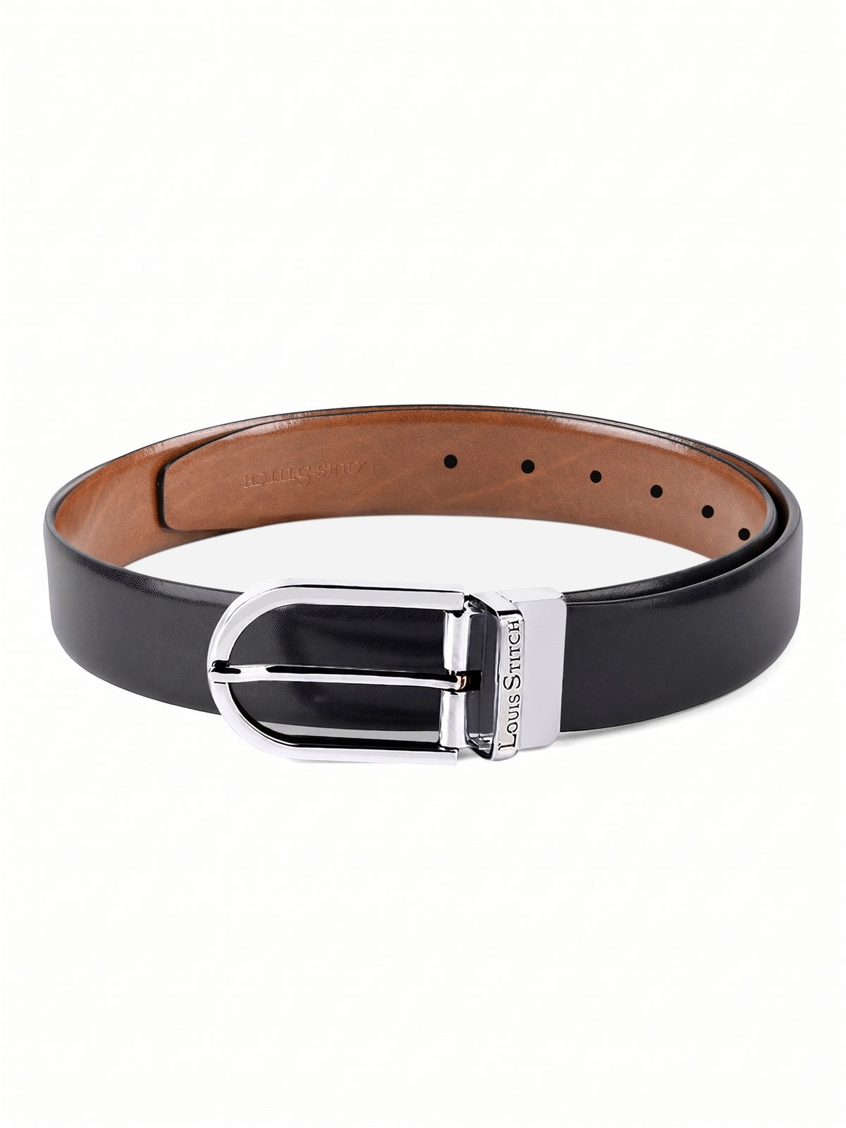 Handcrafted Spanish Leather Reversible Belt For Men