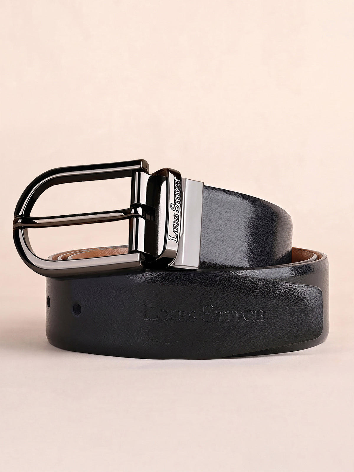 Handcrafted Spanish Leather Reversible Belt For Men